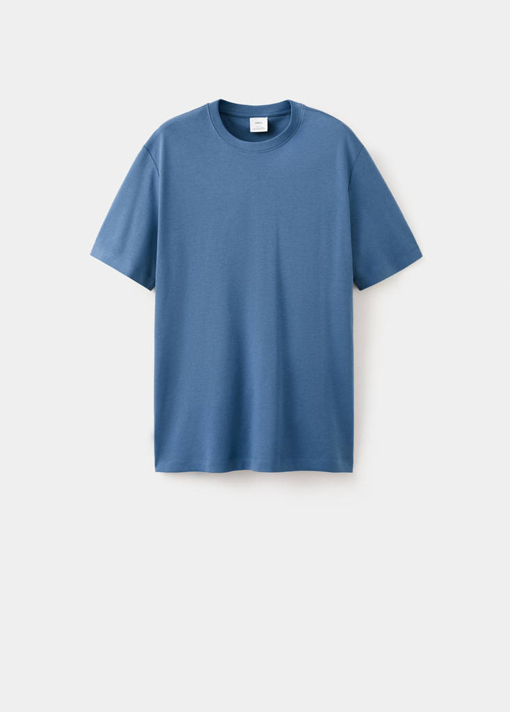 Medium weight regular fit T-shirt — China Blue