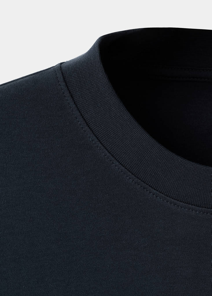 Medium weight regular fit T-shirt — Navy