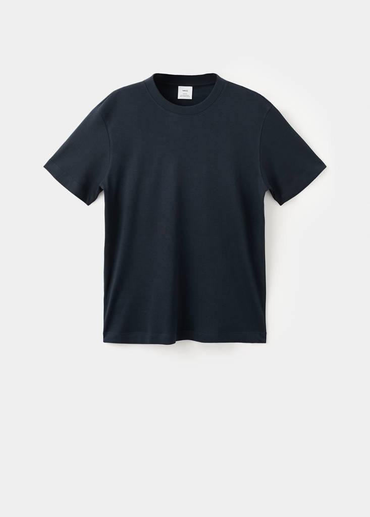 Medium weight regular fit T-shirt — Navy