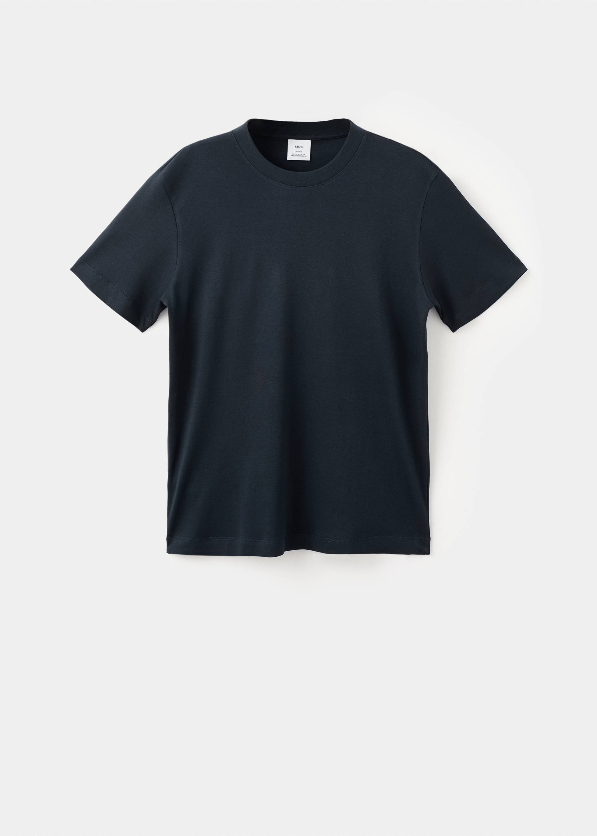 Medium weight regular fit T-shirt - Article without model, Navy. Ref: 27041262-00.