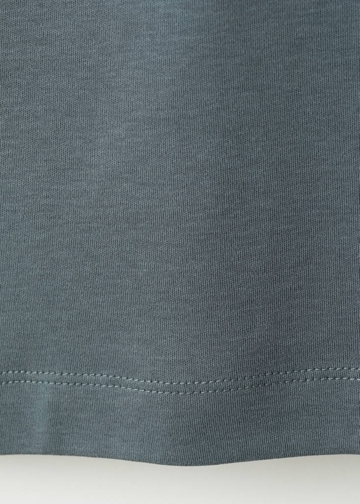 Medium weight regular fit T-shirt — Prussian Blue