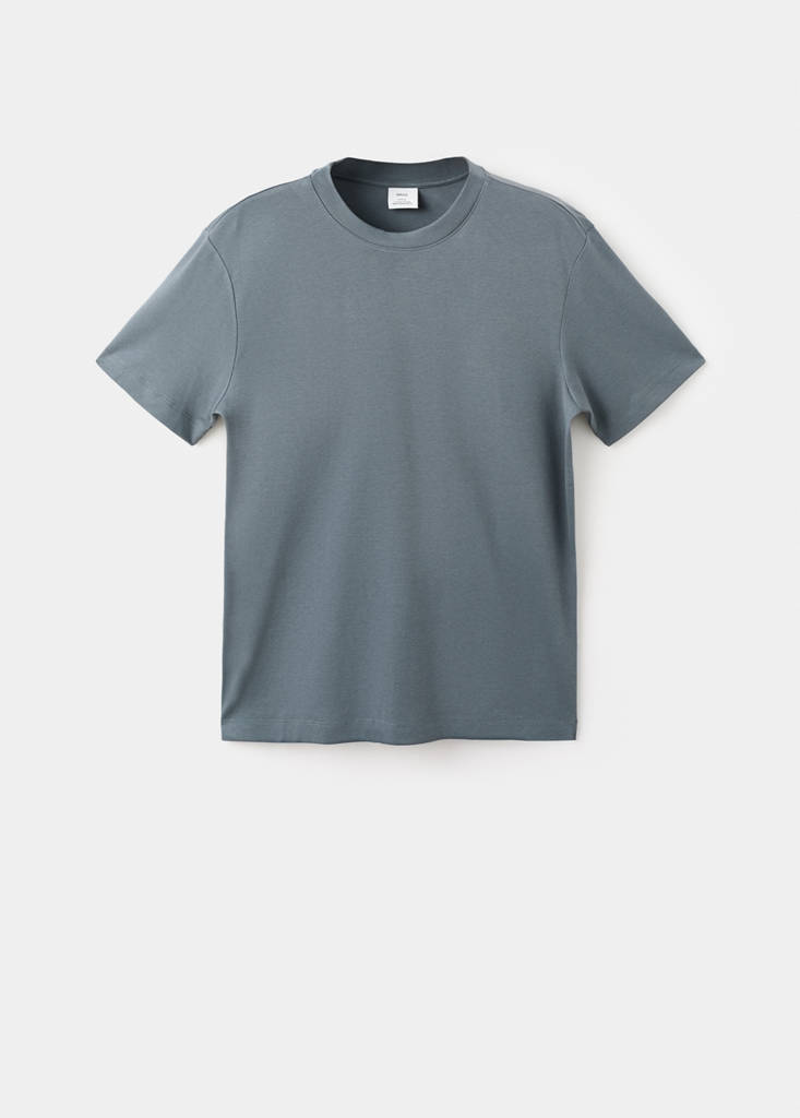 Medium weight regular fit T-shirt — Prussian Blue