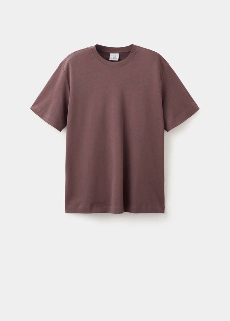 Medium weight regular fit T-shirt — Plum