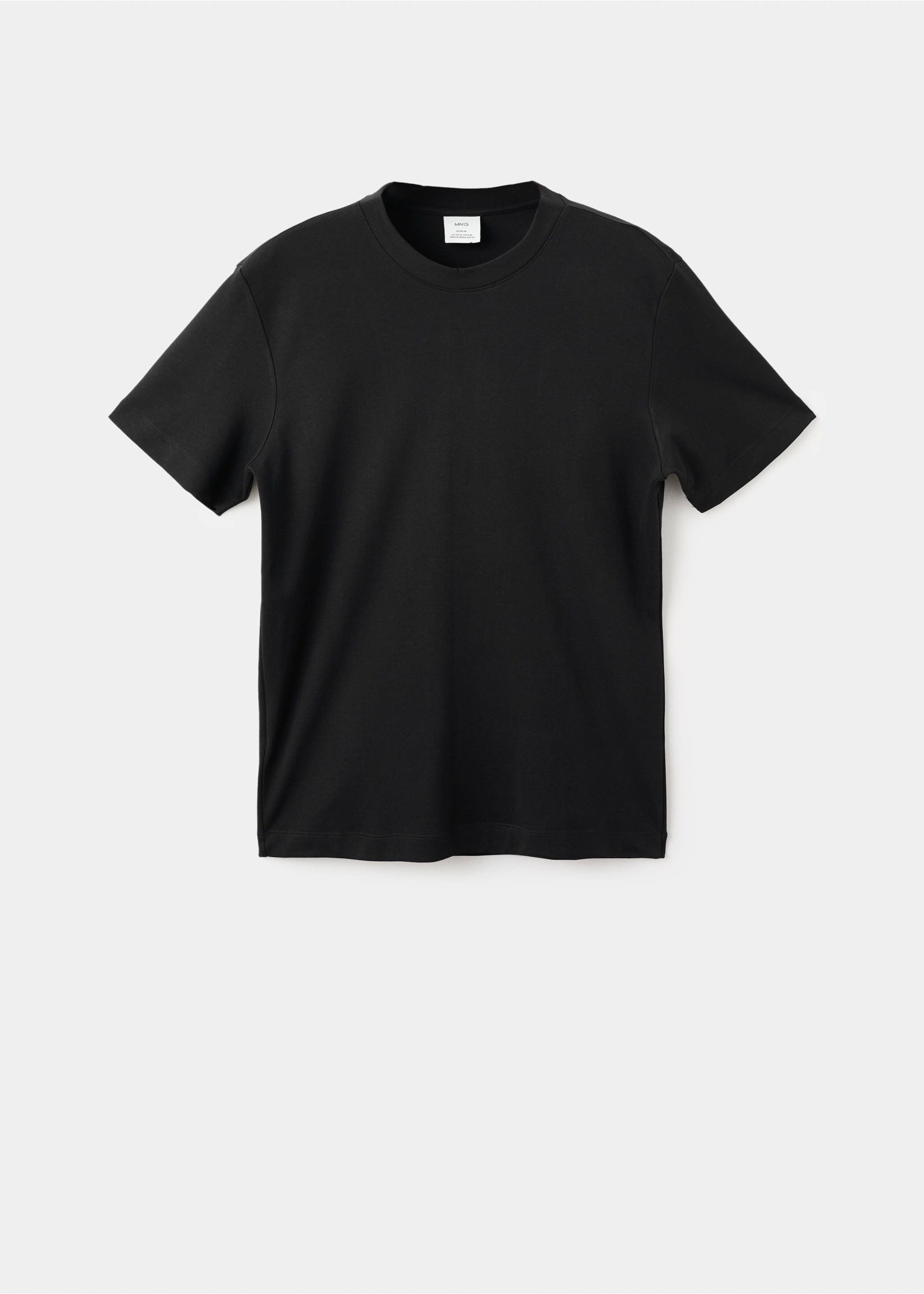 Camiseta medium weight regular fit - Artículo sin modelo, Negro. Ref: 27041262-00.