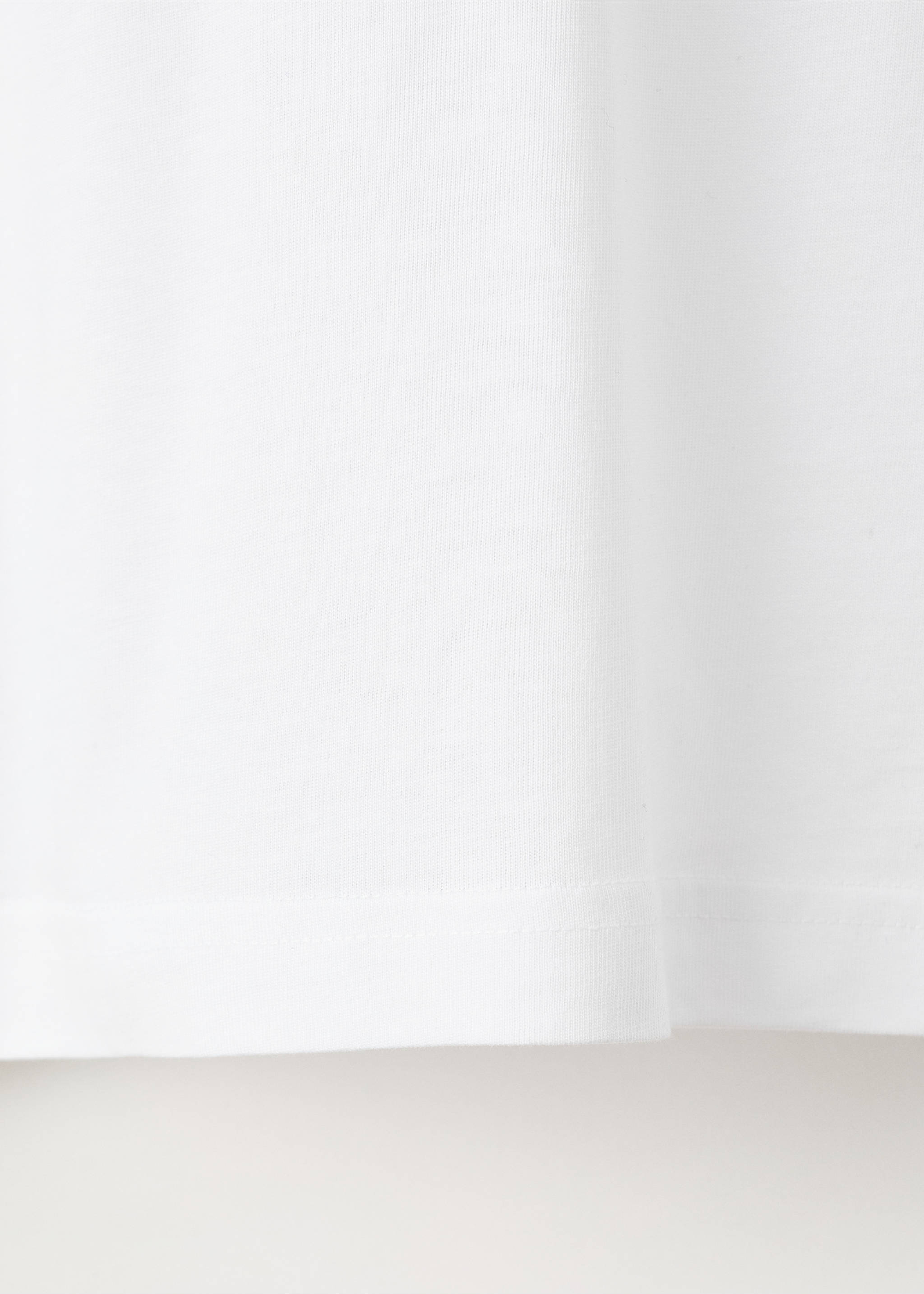 100% cotton slim-fit t-shirt - Details of the article 0, White. Ref: 27041263-00.