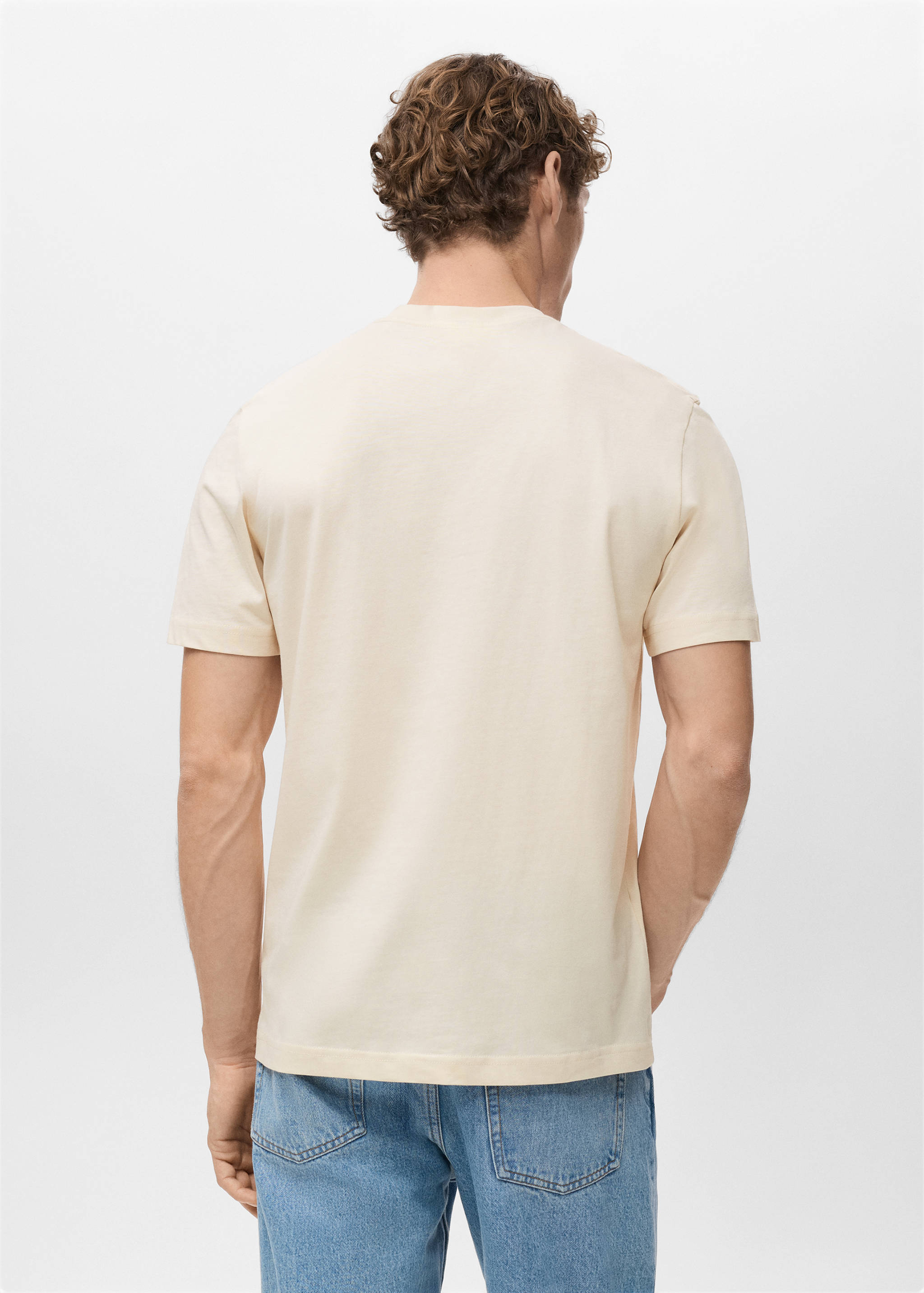 100% cotton slim-fit t-shirt - Reverse of the article