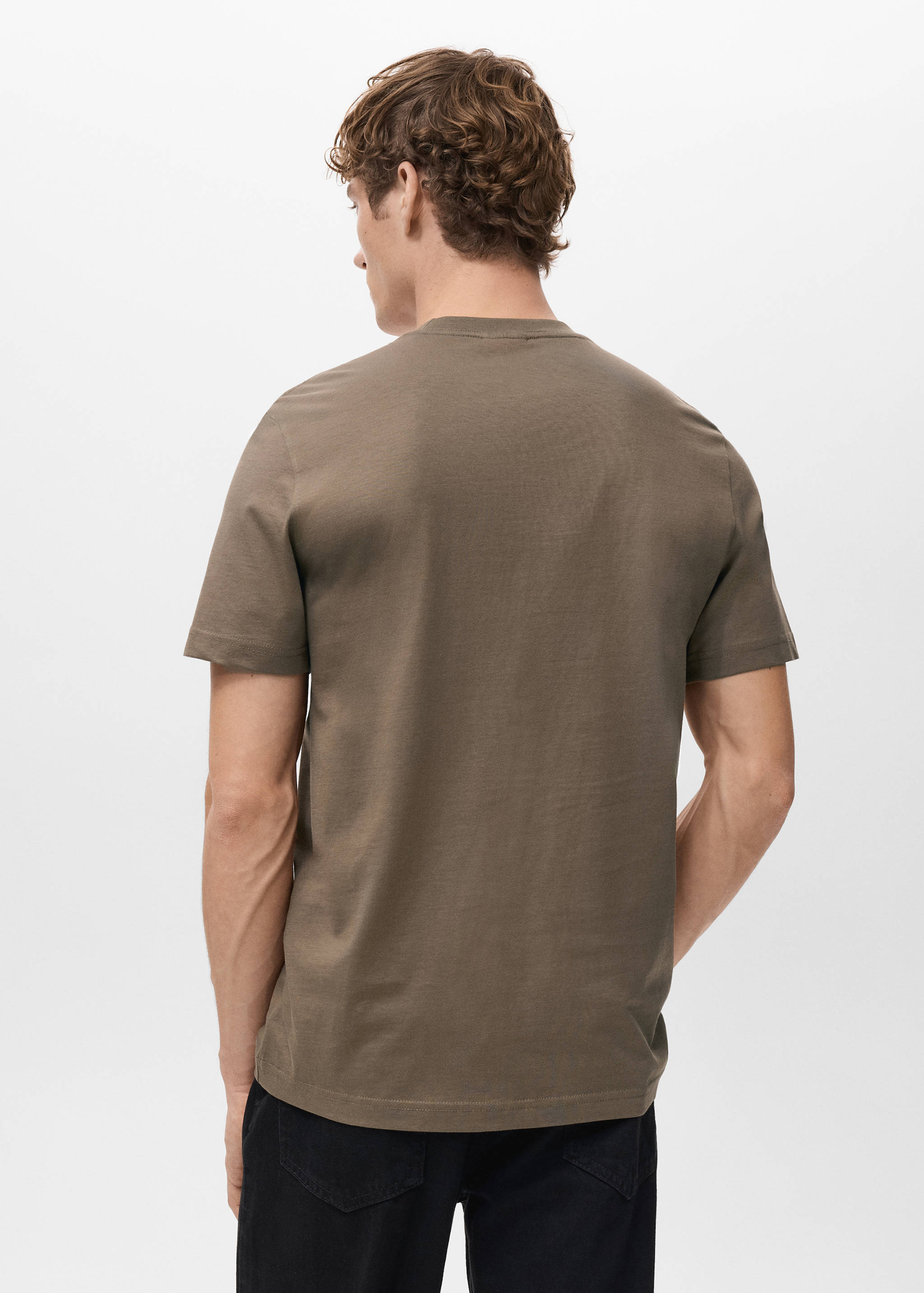 100% cotton slim-fit t-shirt - Reverse of the article