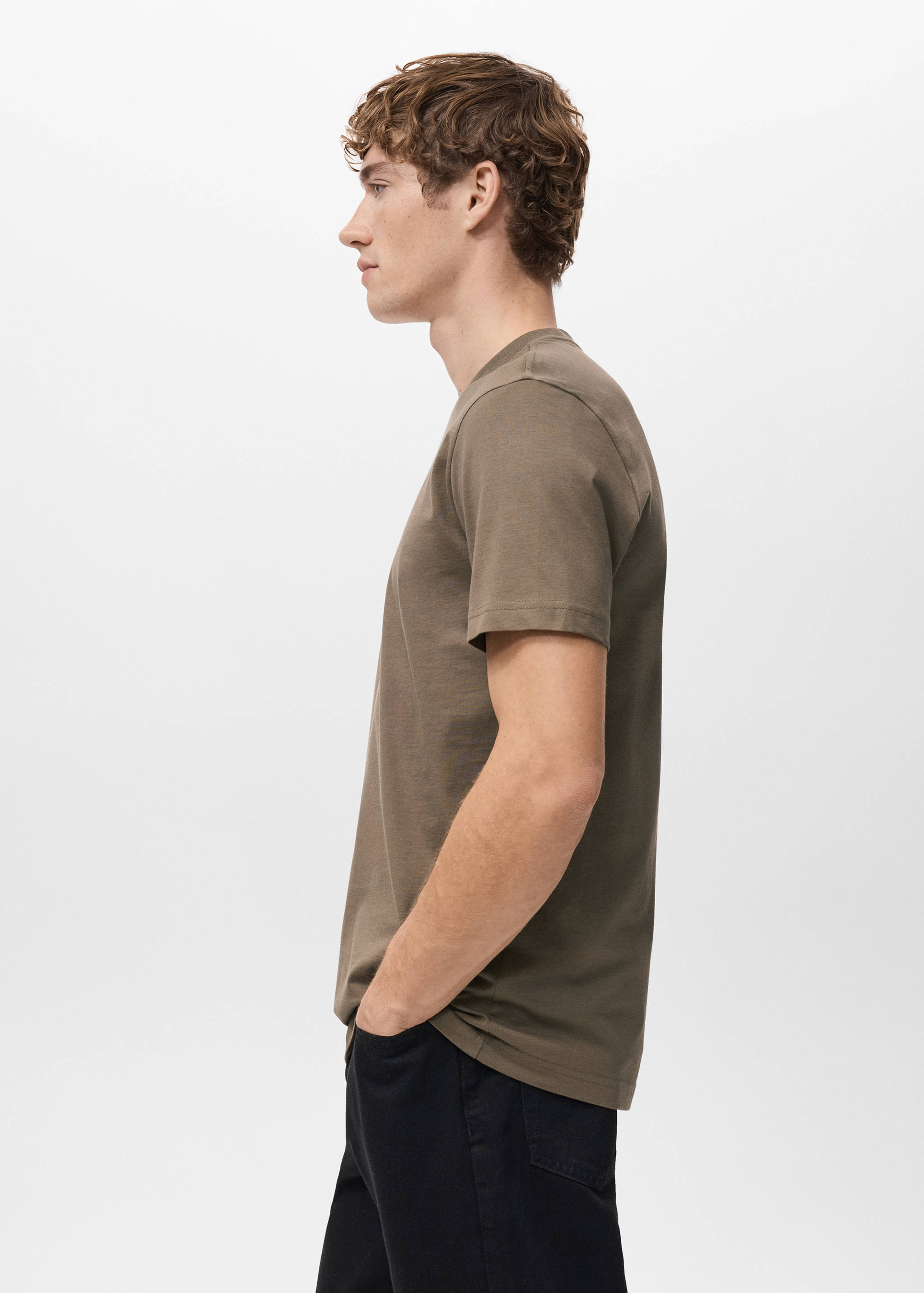 100% cotton slim-fit t-shirt - Details of the article 2