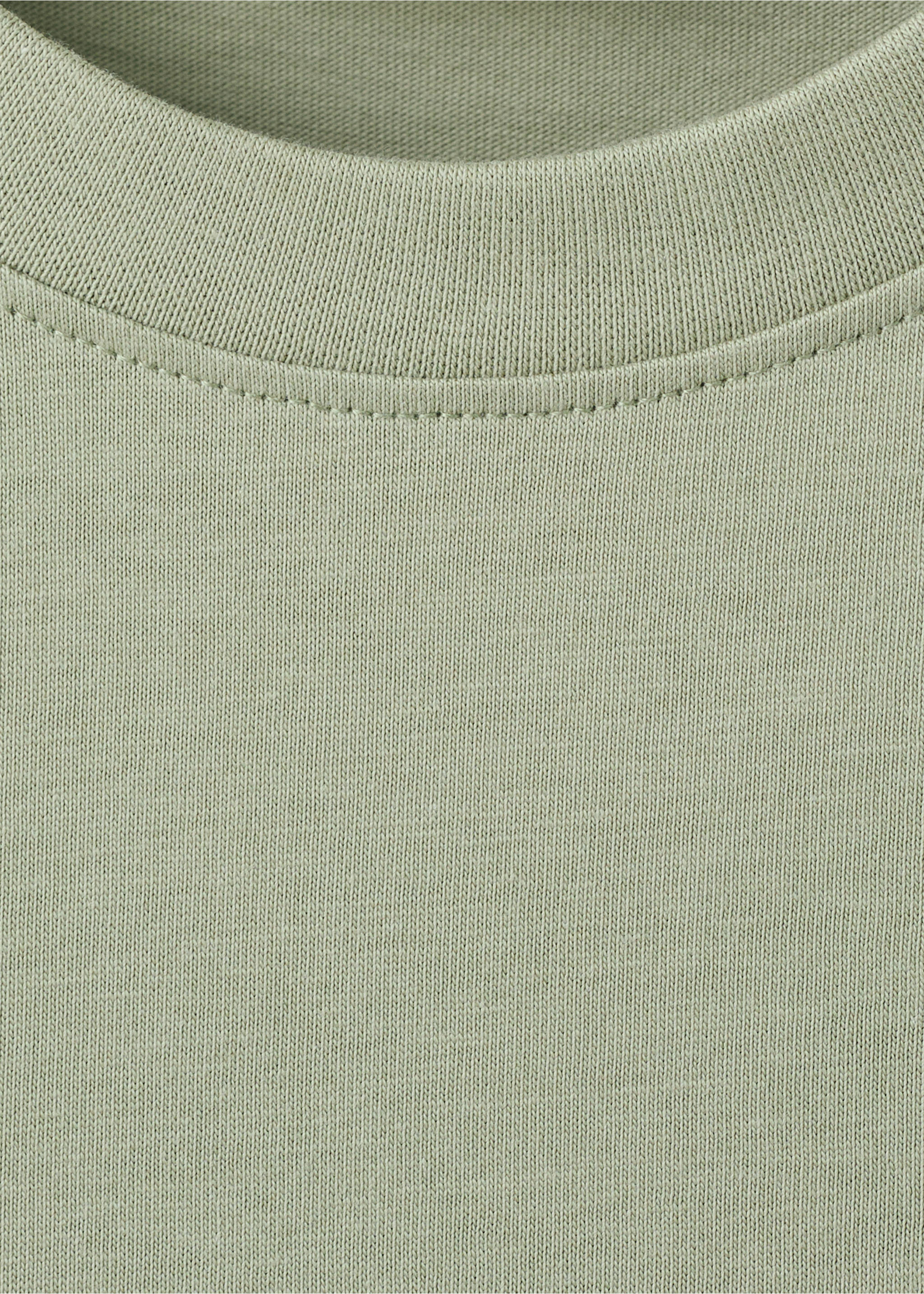 100% cotton slim-fit t-shirt - Details of the article 8, Mint Green. Ref: 27041263-00.