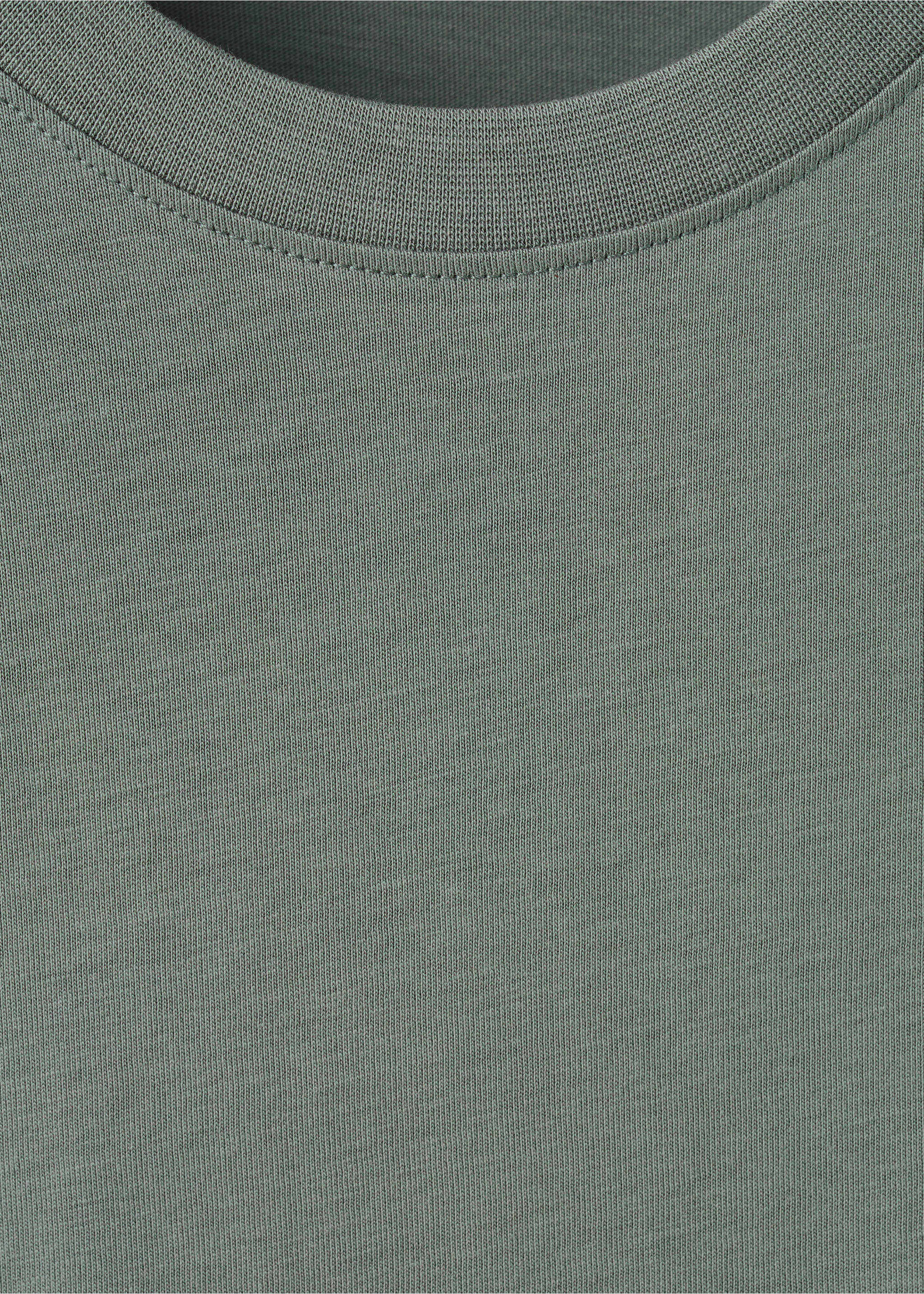 100% cotton slim-fit t-shirt - Details of the article 8, Forest Green. Ref: 27041263-00.