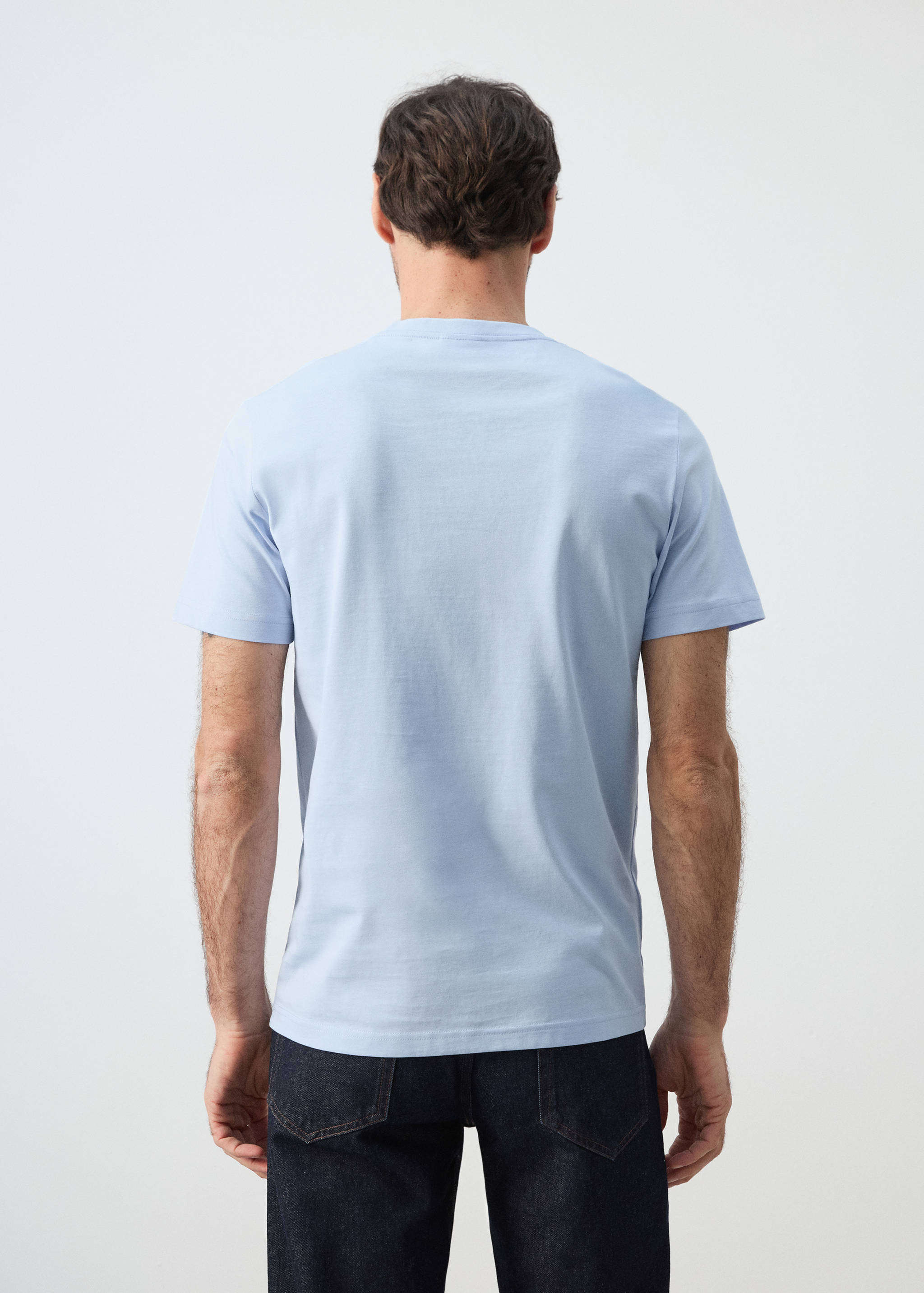 100% cotton slim-fit t-shirt - Reverse of the article