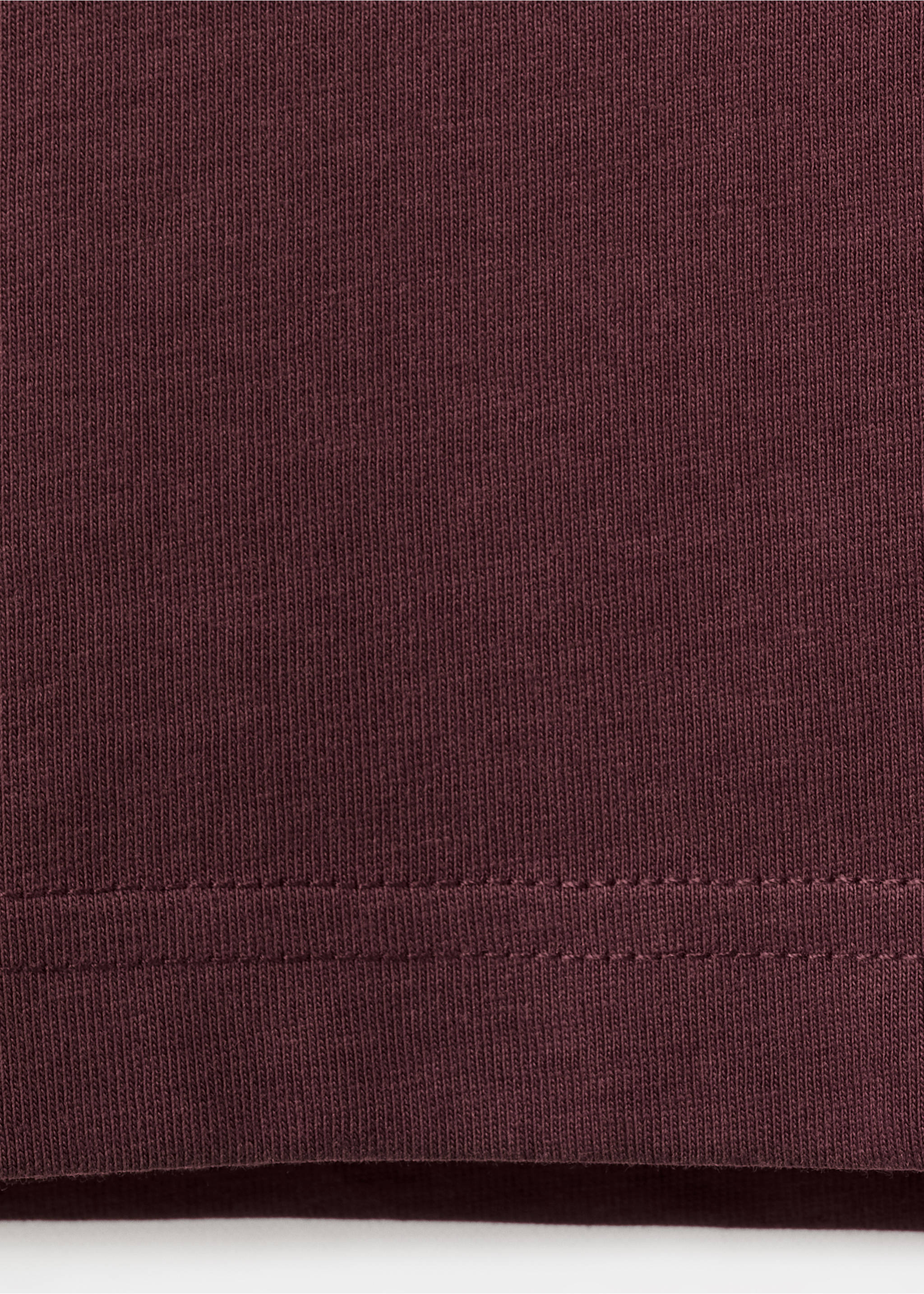 100% cotton slim-fit t-shirt - Details of the article 0, Plum. Ref: 27041263-00.