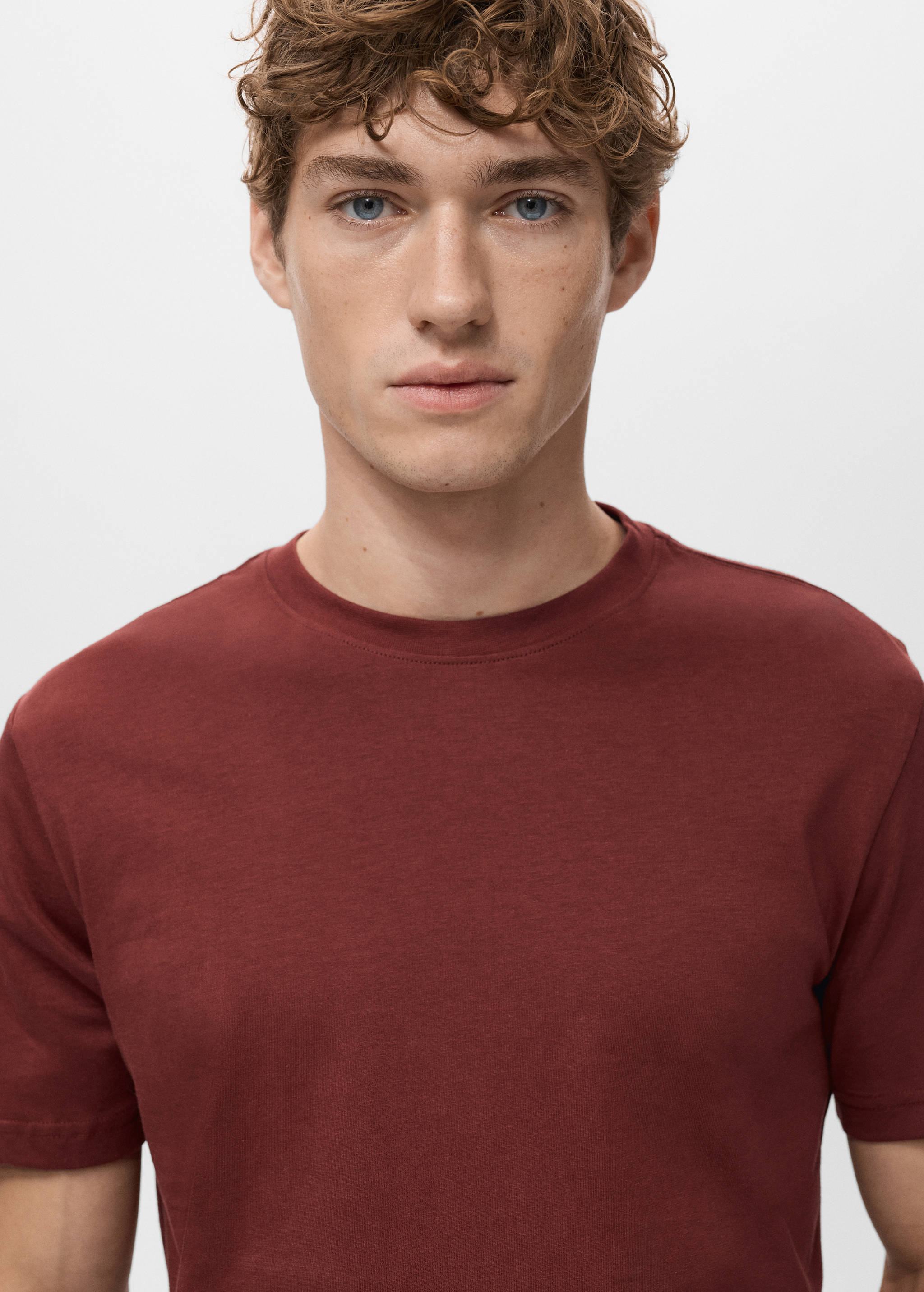 100% cotton slim-fit t-shirt - Details of the article 1