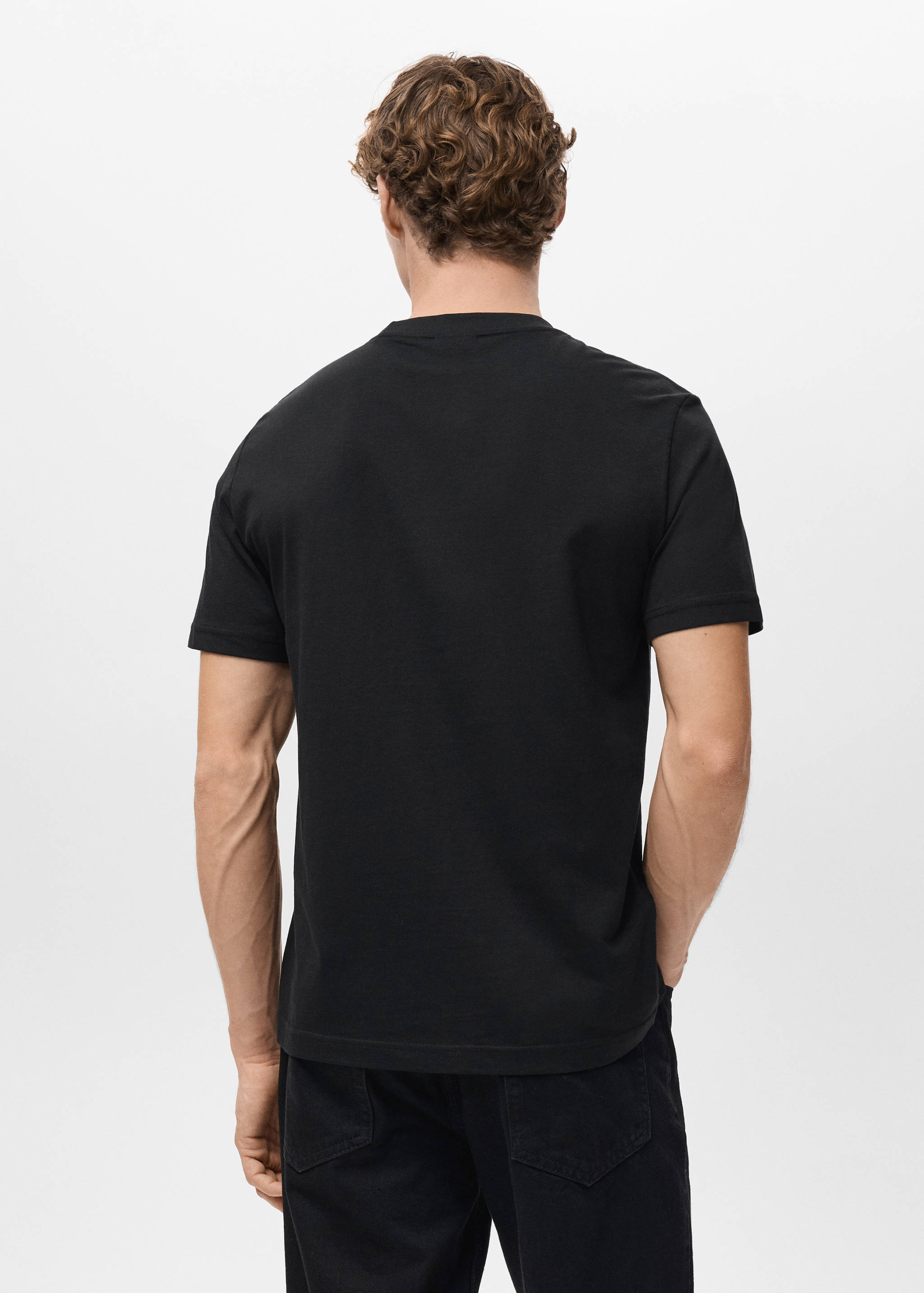 100% cotton slim-fit t-shirt - Reverse of the article