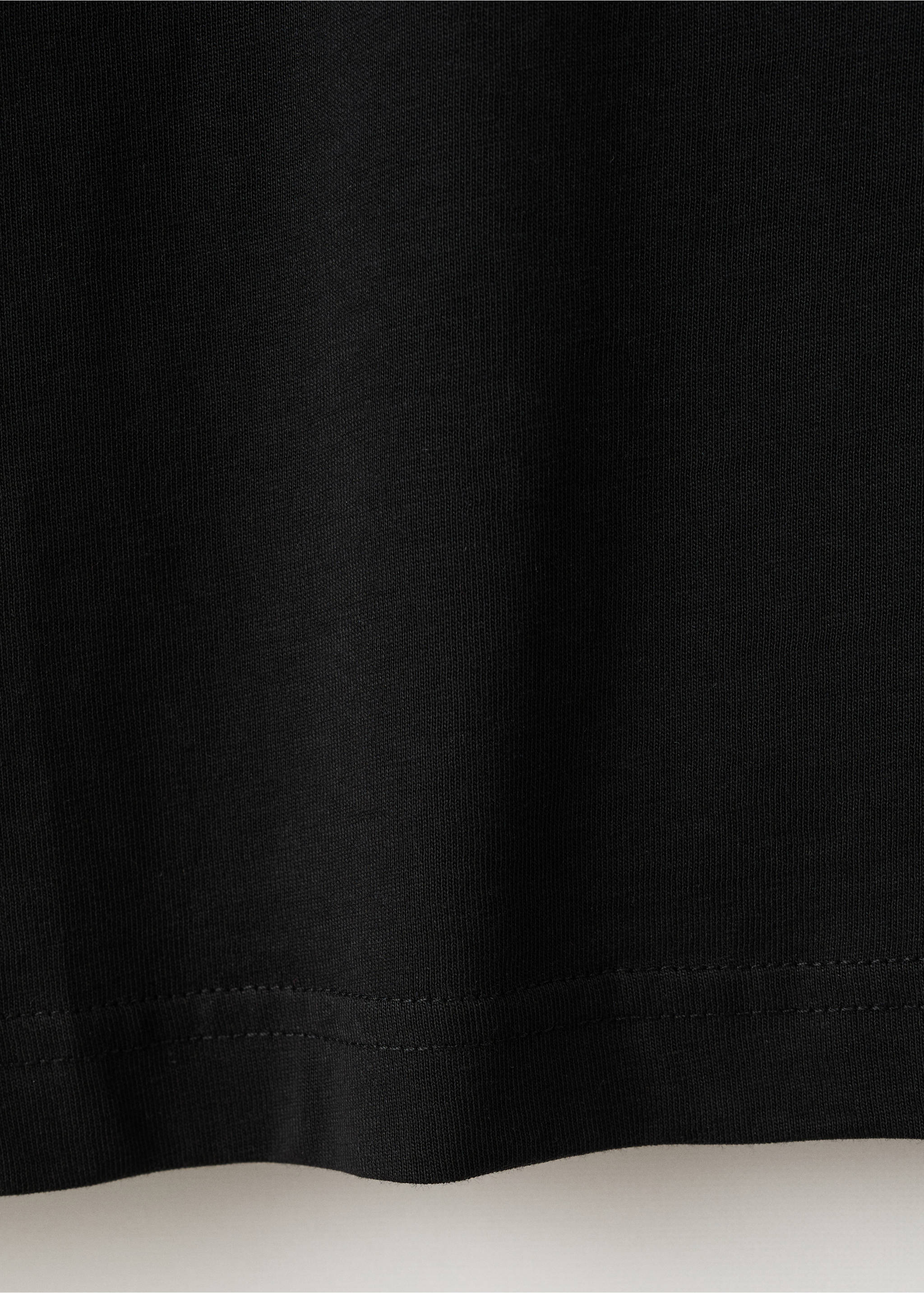 100% cotton slim-fit t-shirt - Details of the article 0, Black. Ref: 27041263-00.