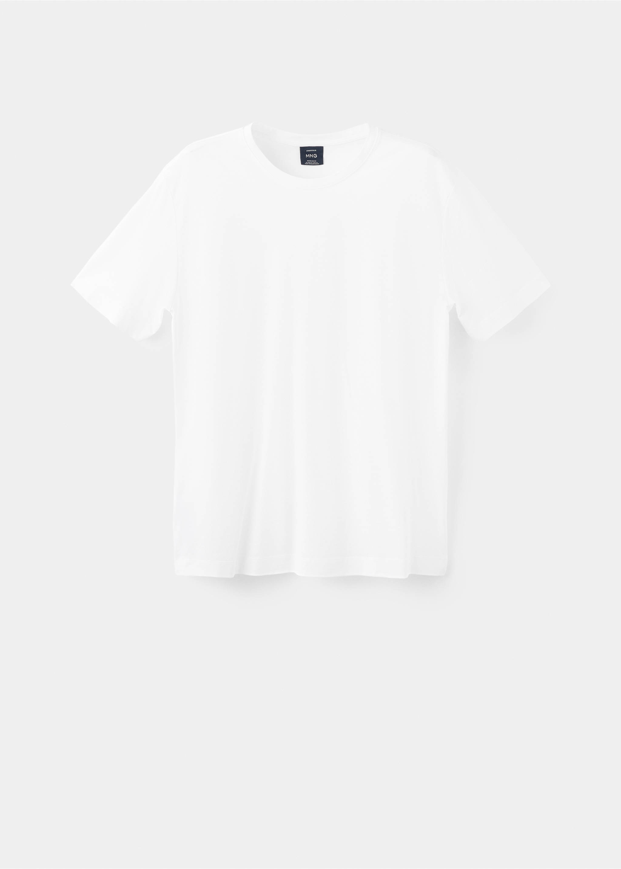 Футболка 100% хлопок regular fit - Изделие без модели, Белый. Ref: 27041264-00.