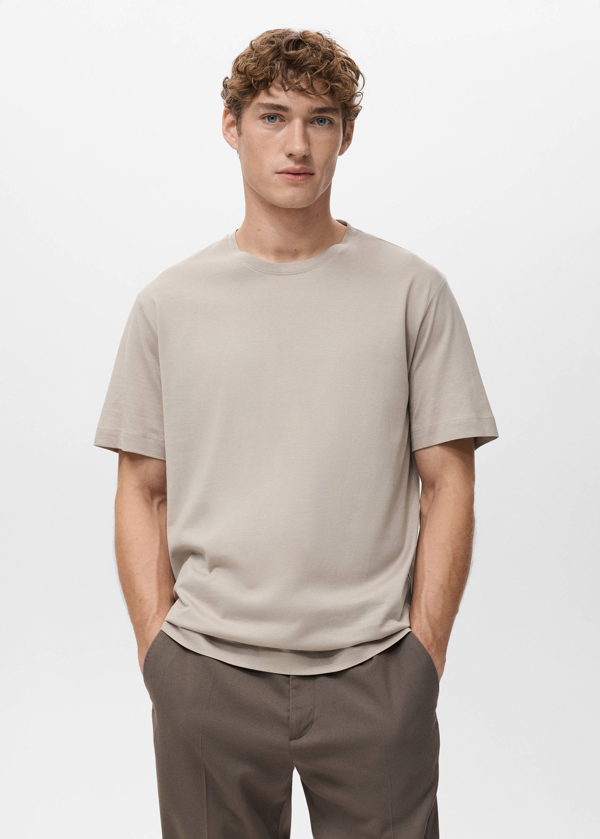 Футболка 100% хлопок regular fit - Средний план