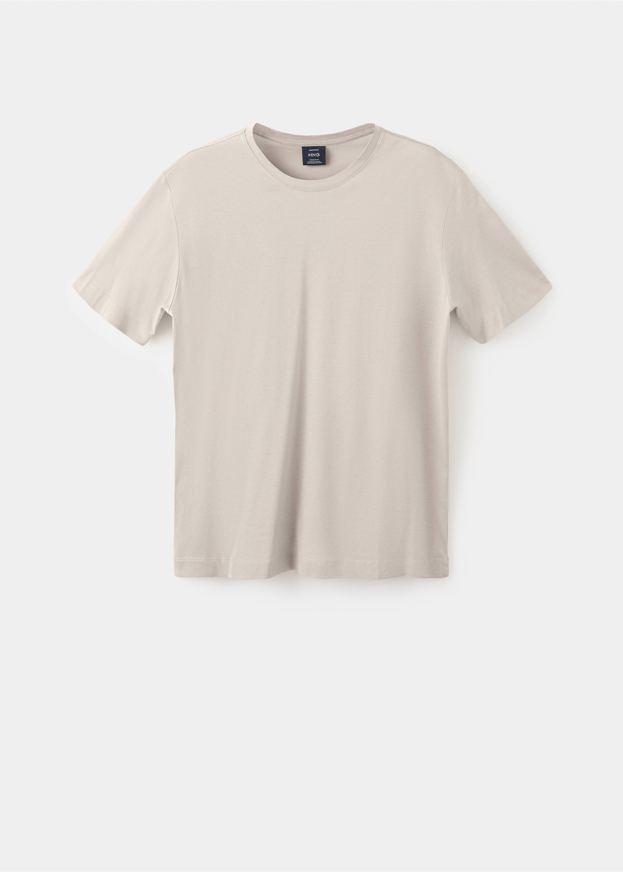 Футболка 100% хлопок regular fit - Изделие без модели, Песочный. Ref: 27041264-00.