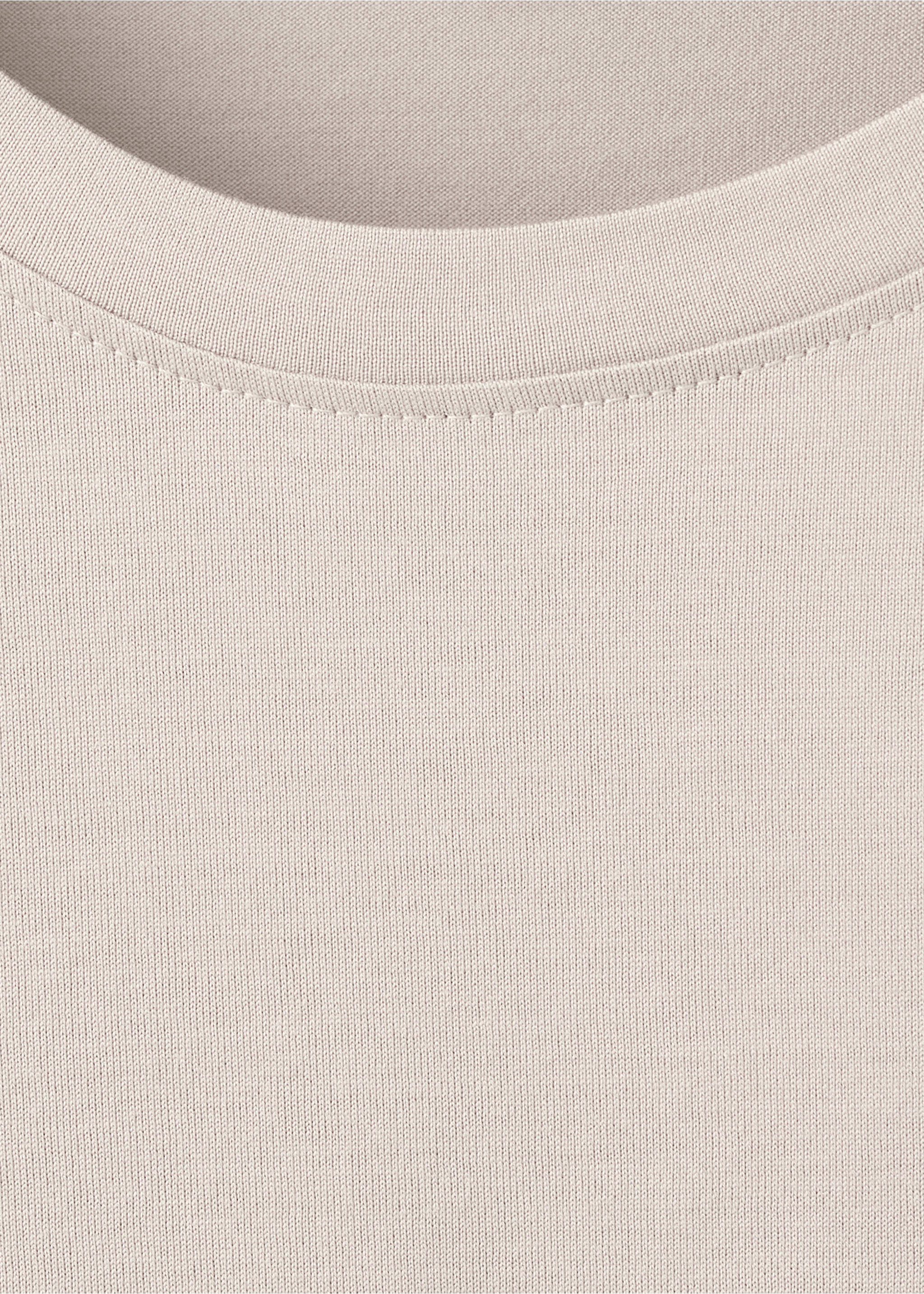 Футболка 100% хлопок regular fit - Деталь изделия 8, Песочный. Ref: 27041264-00.