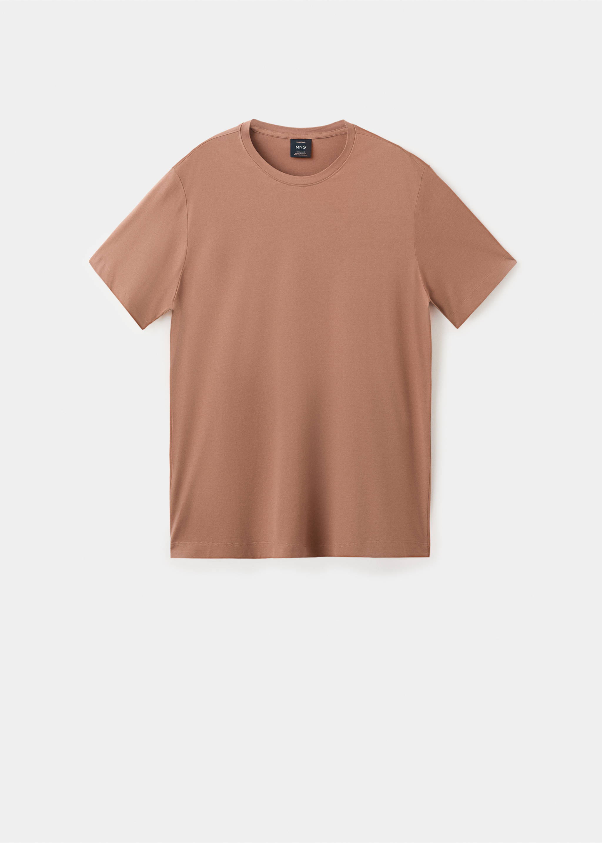 100% cotton T-shirt regular fit - Article without model, Peach. Ref: 27041264-00.