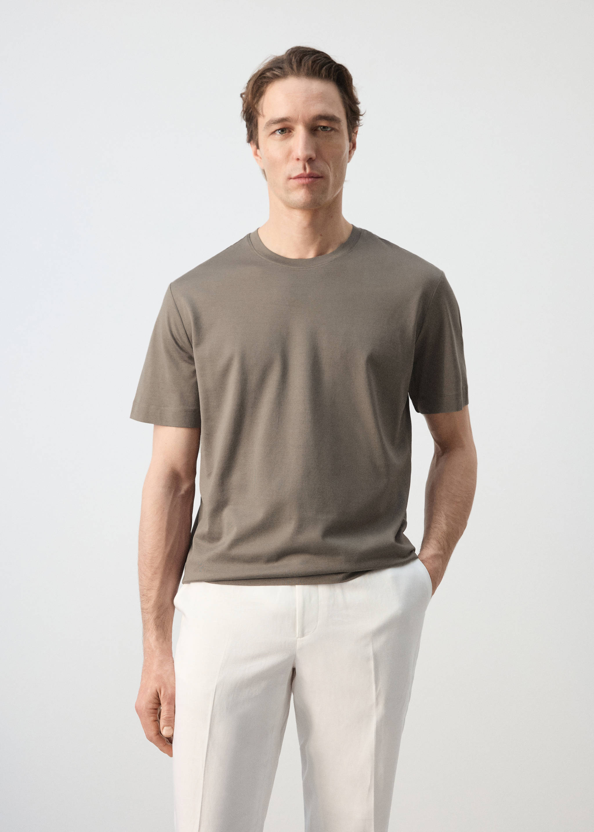 Футболка 100% хлопок regular fit - Средний план