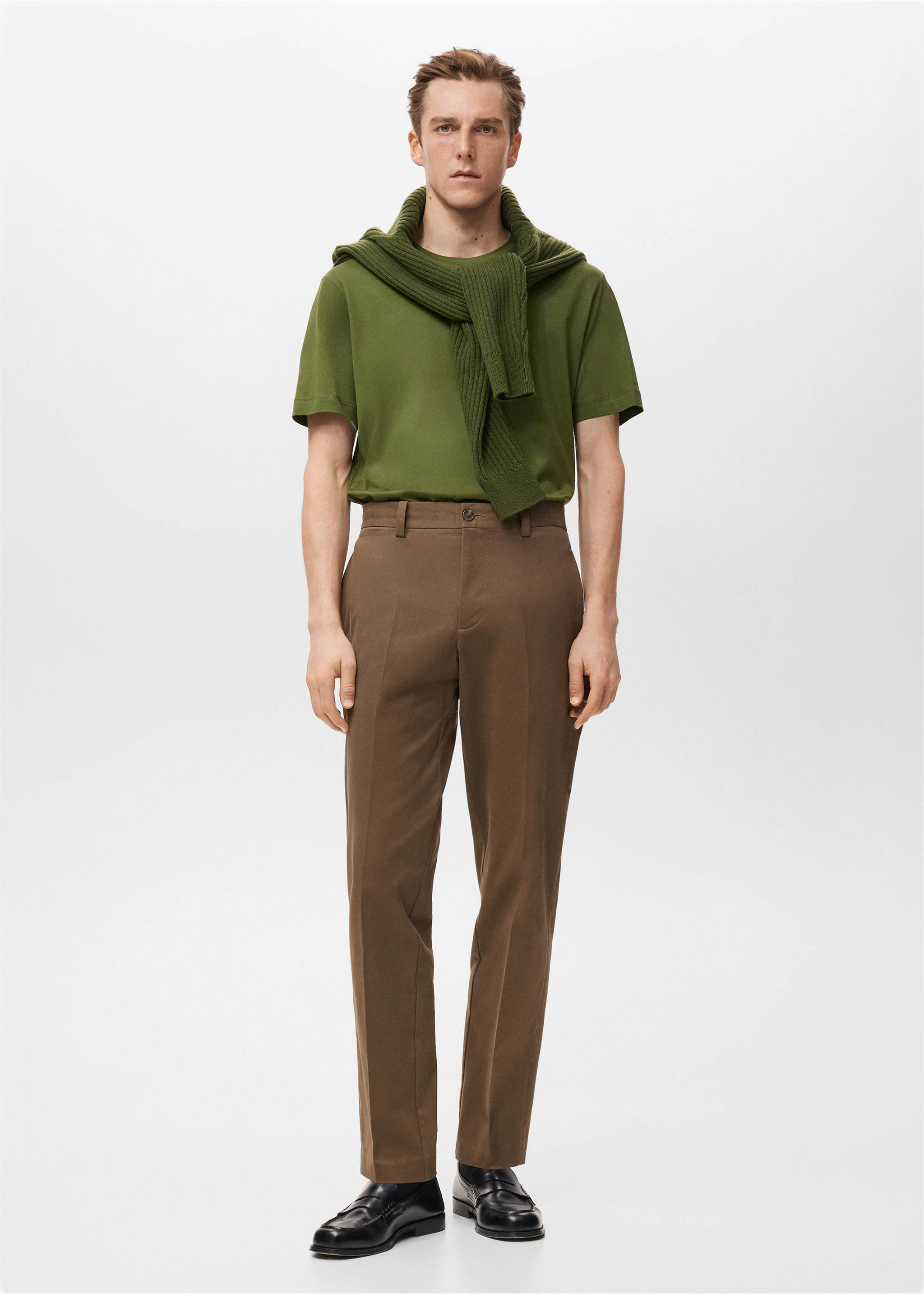 Tricou regular fit din bumbac 100 % - Plan general, Verde. Ref: 27041264-00.