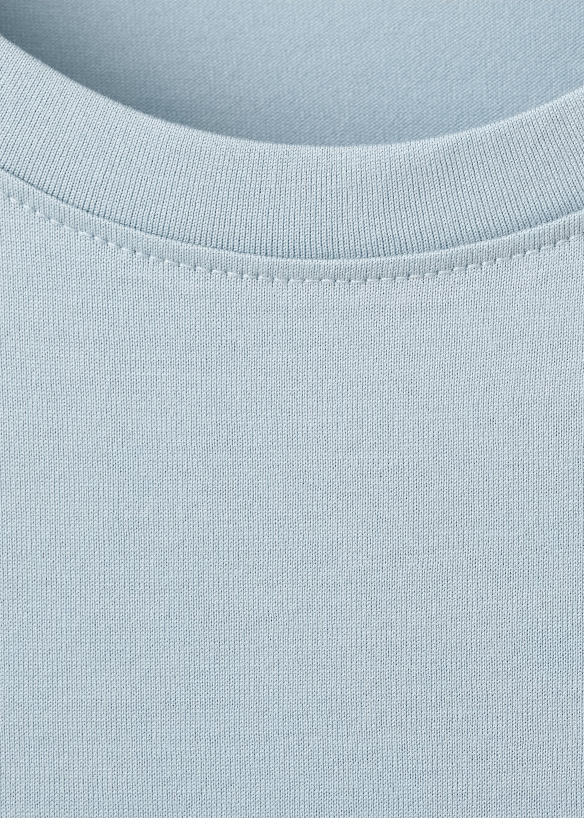 100% cotton T-shirt regular fit - Details of the article 8, Aqua Green. Ref: 27041264-00.