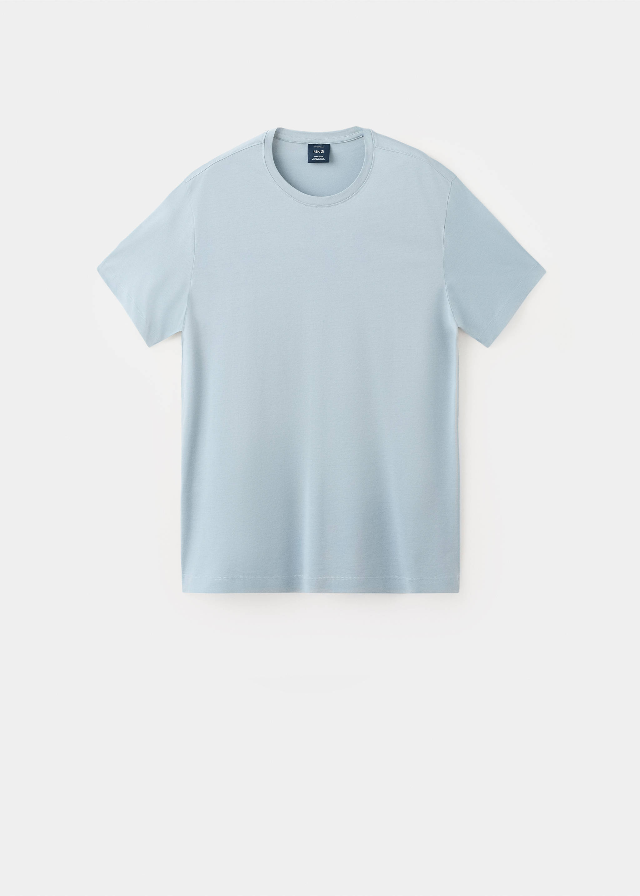 100% cotton T-shirt regular fit - Article without model, Aqua Green. Ref: 27041264-00.