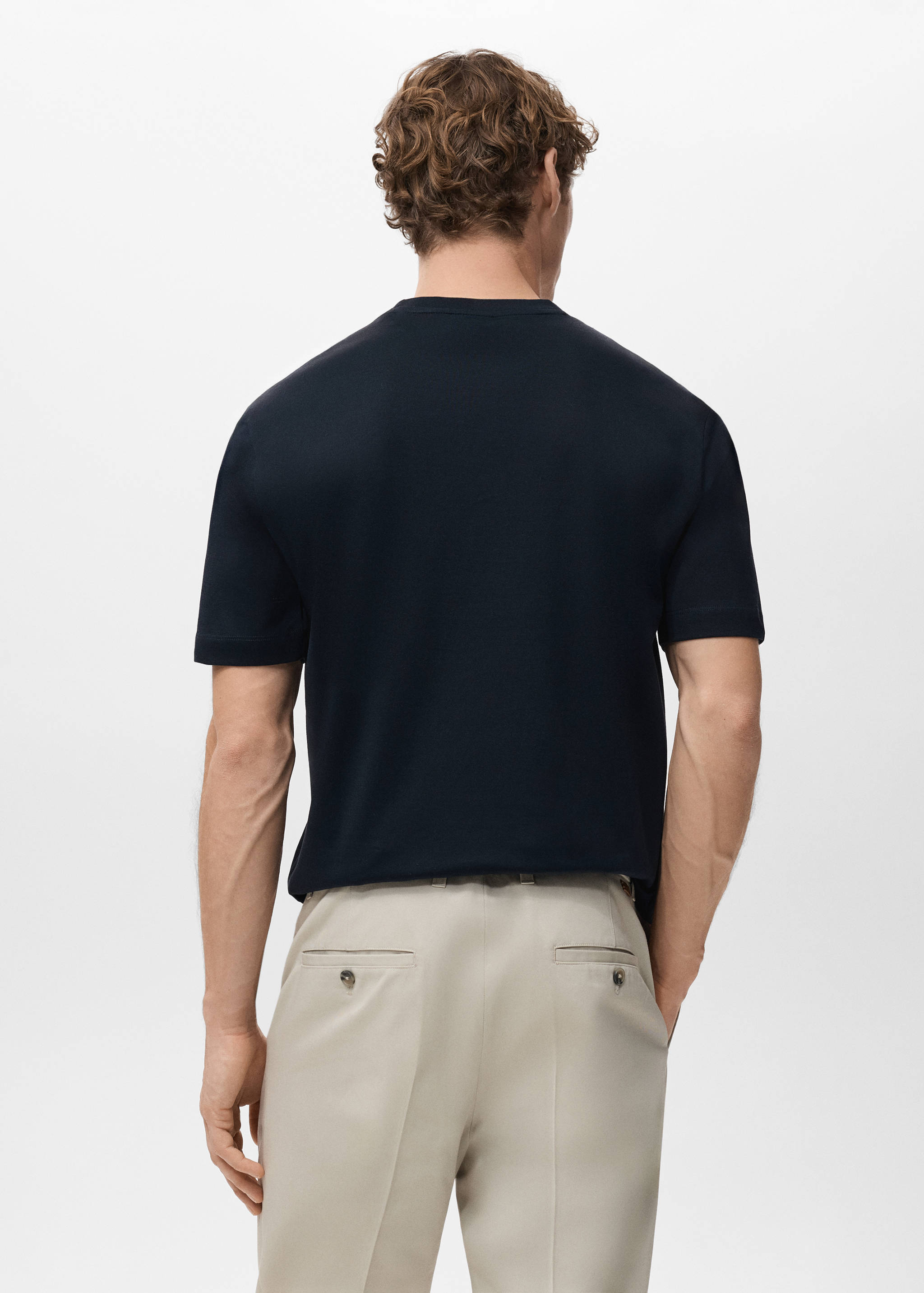 Футболка 100% хлопок regular fit - Обратная сторона изделия