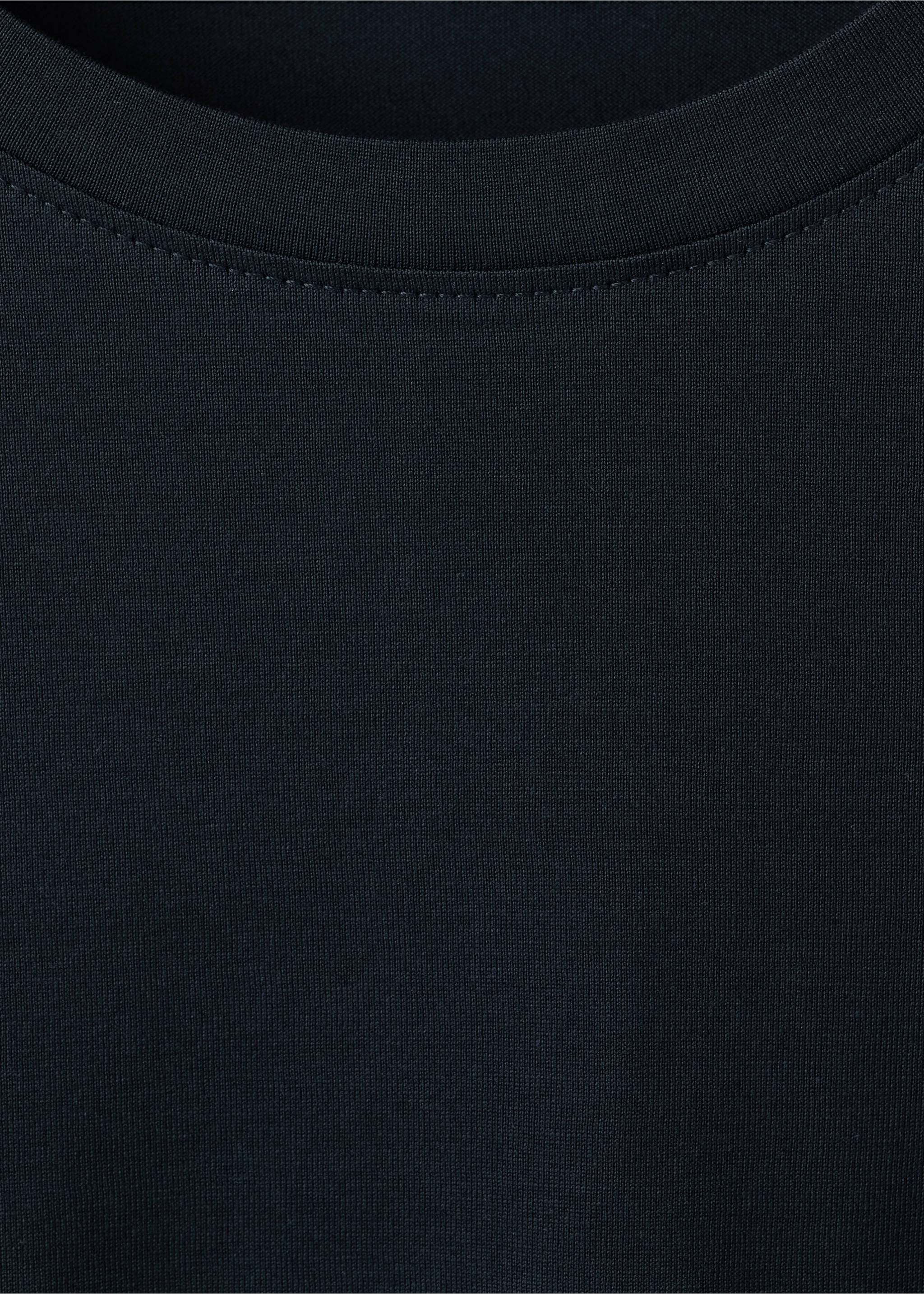 T-shirt de 100% algodão regular fit - Pormenor do artigo 8, Azul-marinho. Ref: 27041264-00.