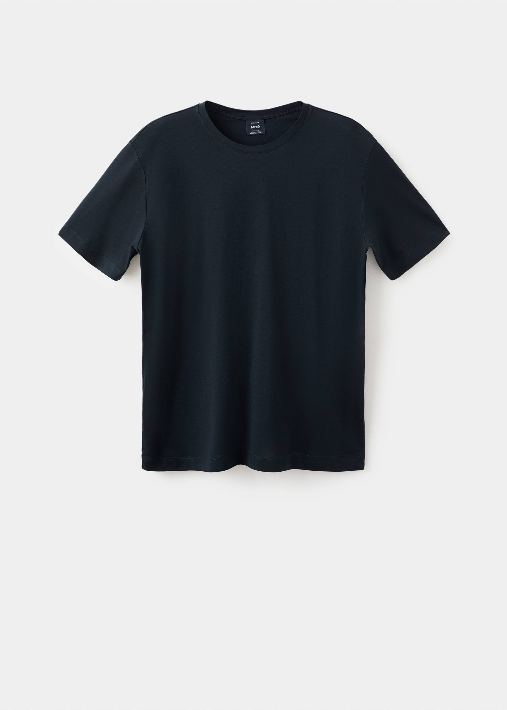 100% cotton T-shirt regular fit - Article without model, Navy. Ref: 27041264-00.