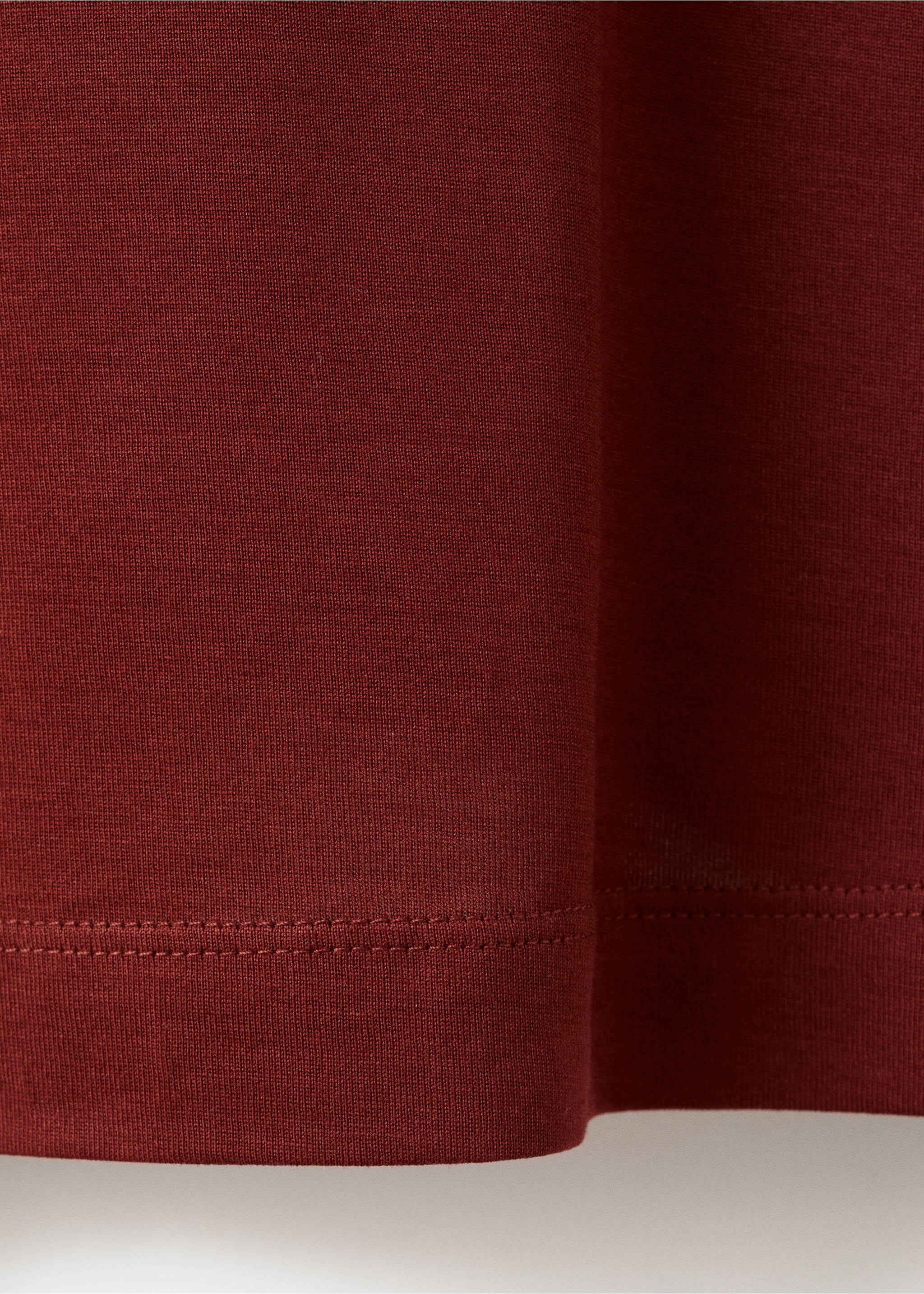 Camiseta 100% algodón regular fit - Detalle del artículo 0, Cereza. Ref: 27041264-00.