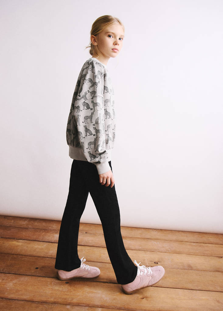 MANGO KIDS - Legging flare noir - 6 - Fille