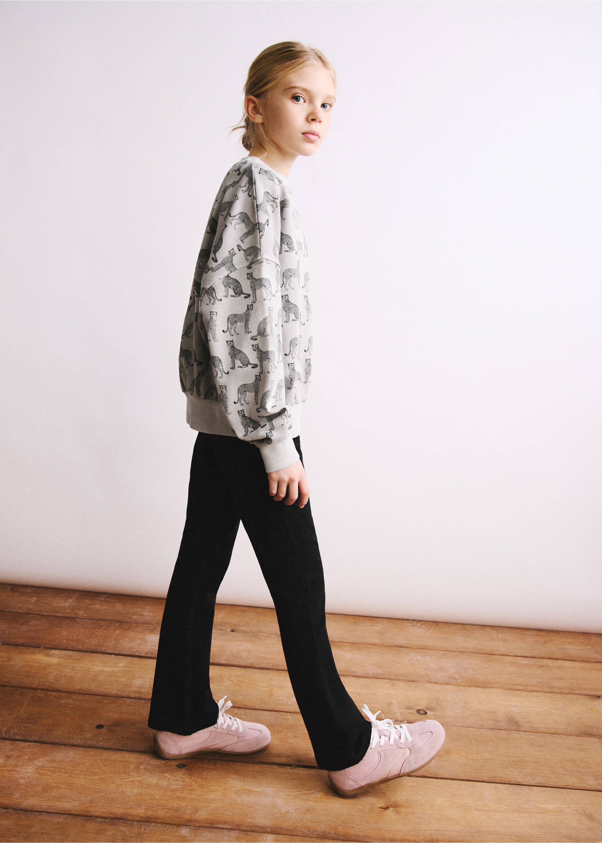 Flared leggings - General plane, Black. Ref: 27041265-00.