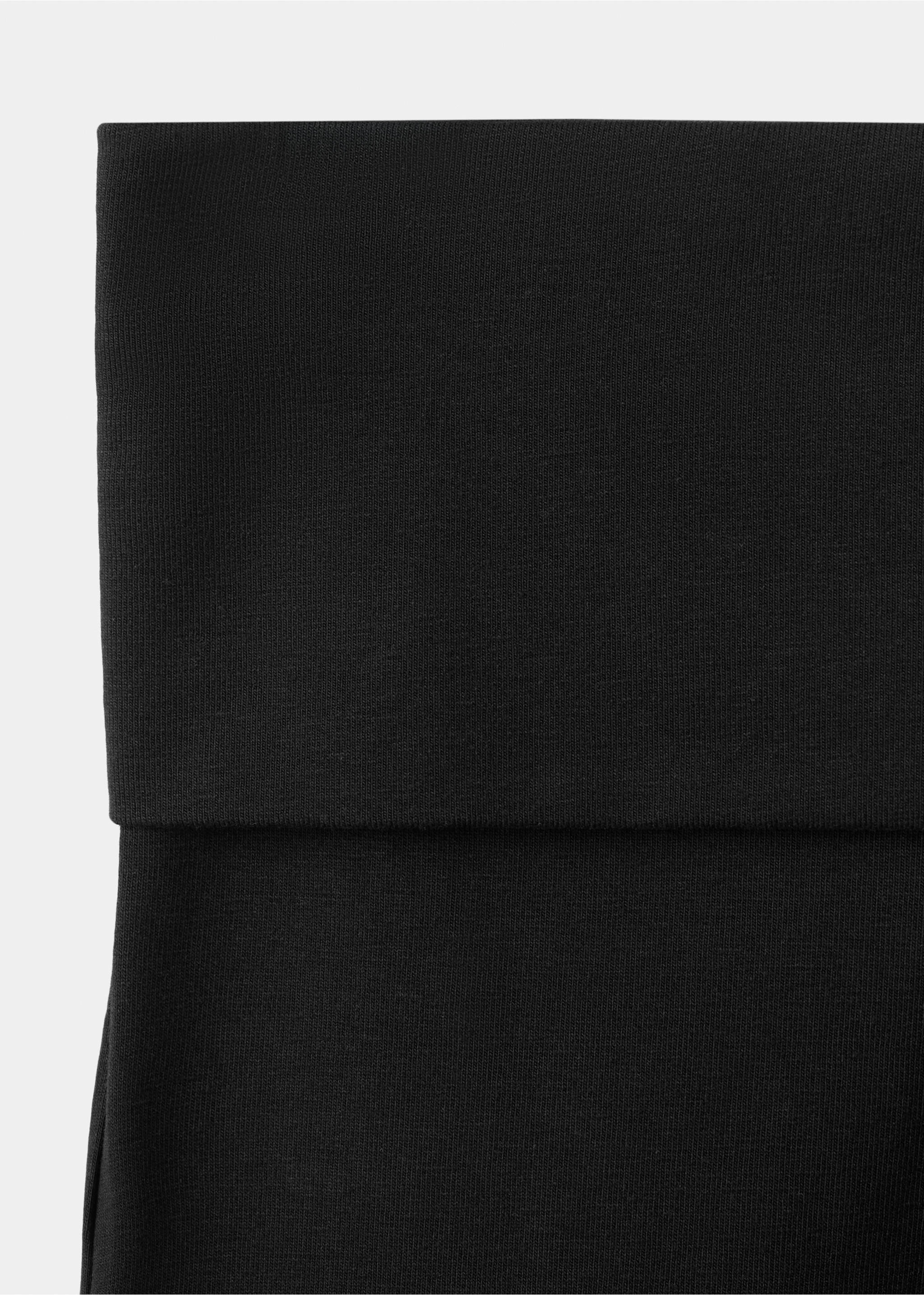 Flared leggings - Details of the article 8, Black. Ref: 27041265-00.