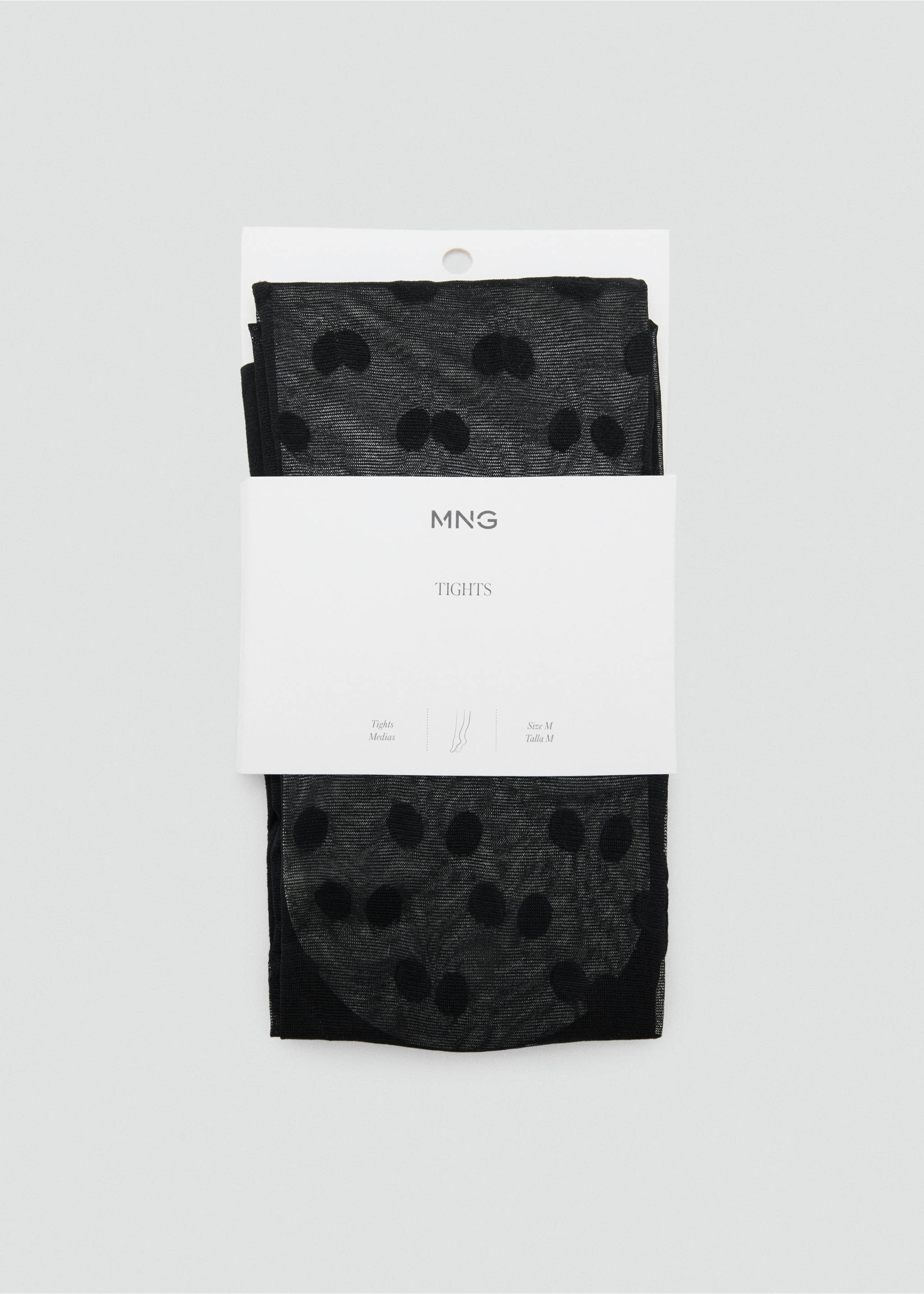 Polka-dot sheer stockings - Article without model, Black. Ref: 27041266-00.