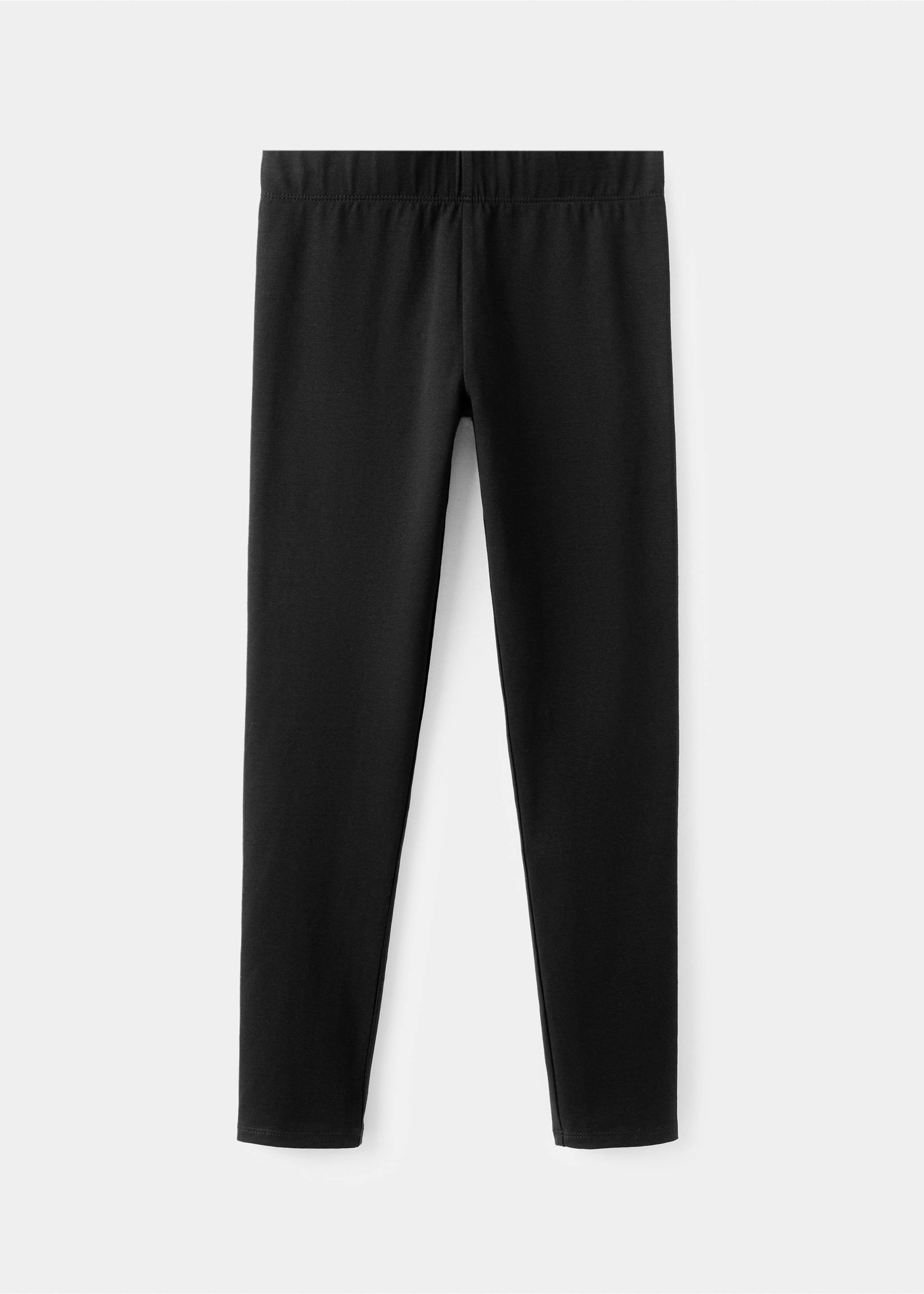 Essential cotton leggings - Article without model, Black. Ref: 27041271-00.