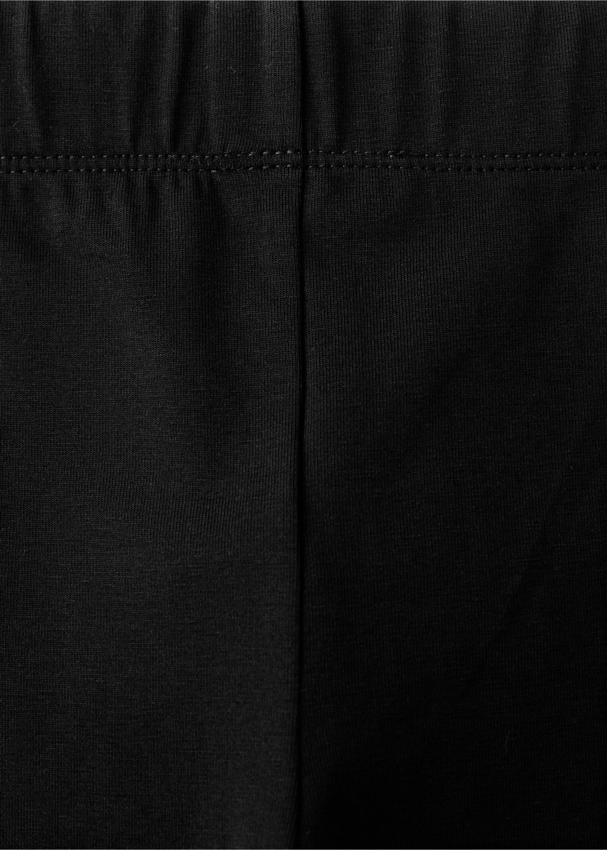 Essential cotton leggings - Details of the article 0, Black. Ref: 27041271-00.