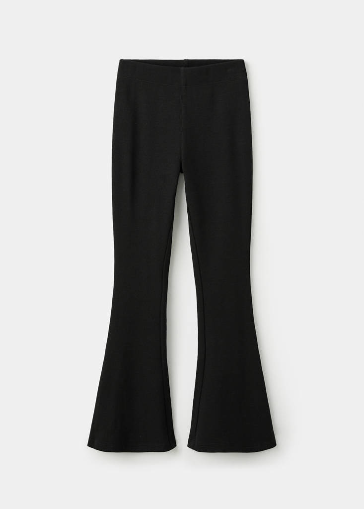 MANGO KIDS - Legging flare coton noir - 10 - Fille