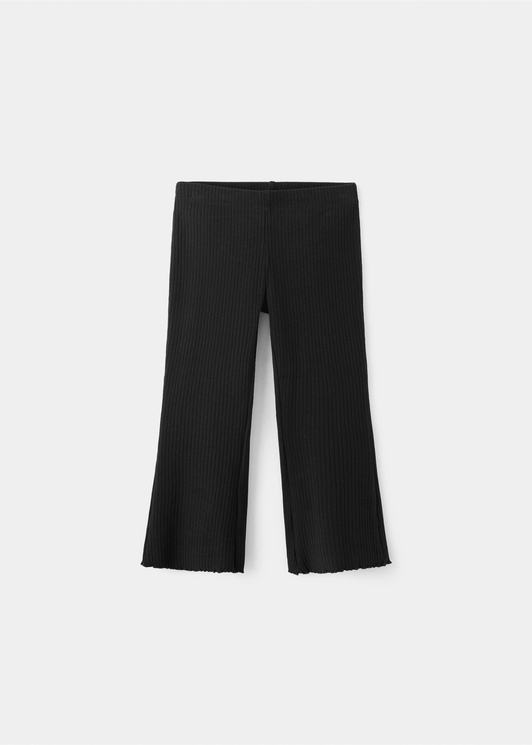 Leggings flare canalé - Artículo sin modelo, Negro. Ref: 27041273-00.