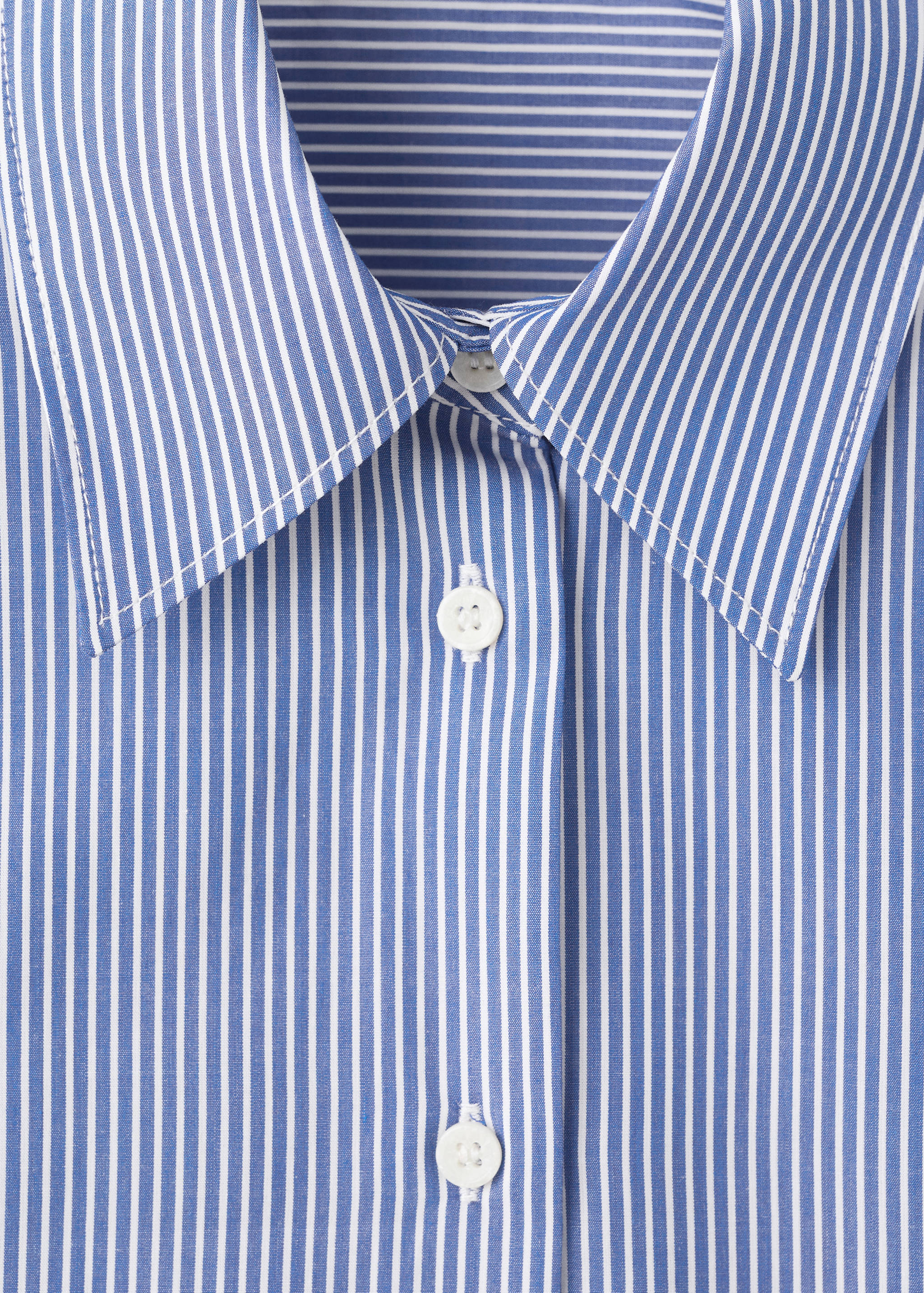 Cotton and lyocell blend straight shirt - Details of the article 8