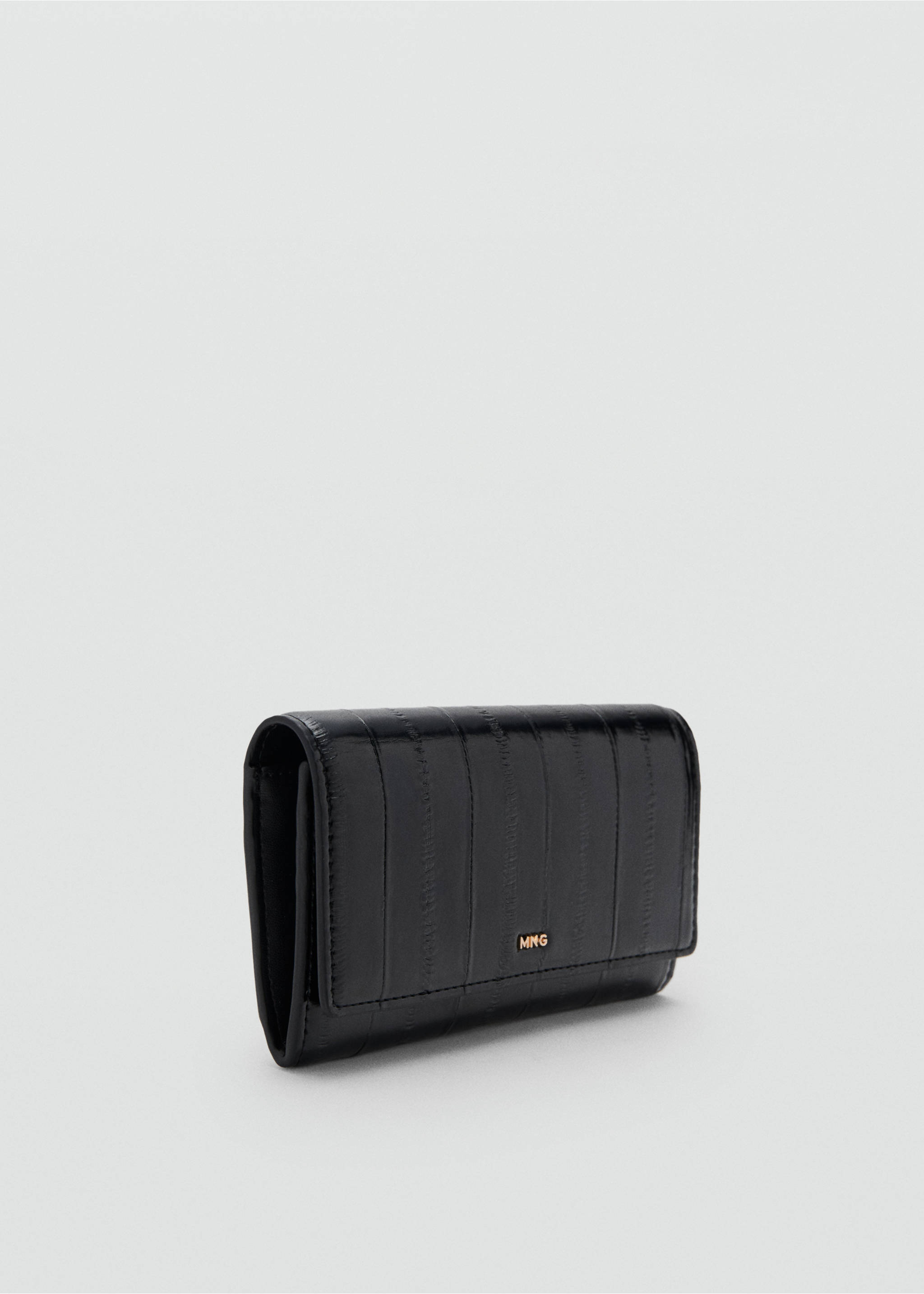 Large textured purse - Medium plane, Black. Ref: 27041276-00.