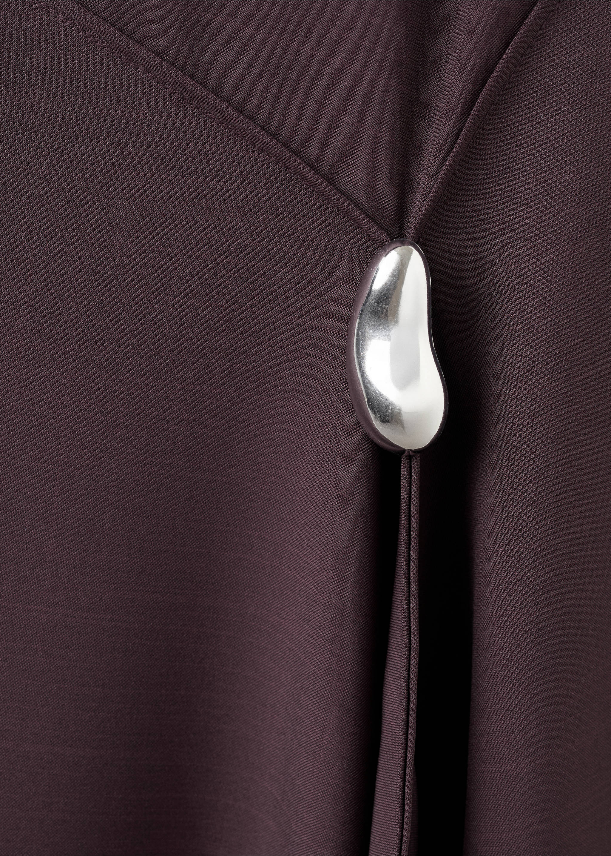 فستان إيفازيه بتزيين معدني - تفاصيل المنتج 8, نبيذي. Ref: 27041277-00.