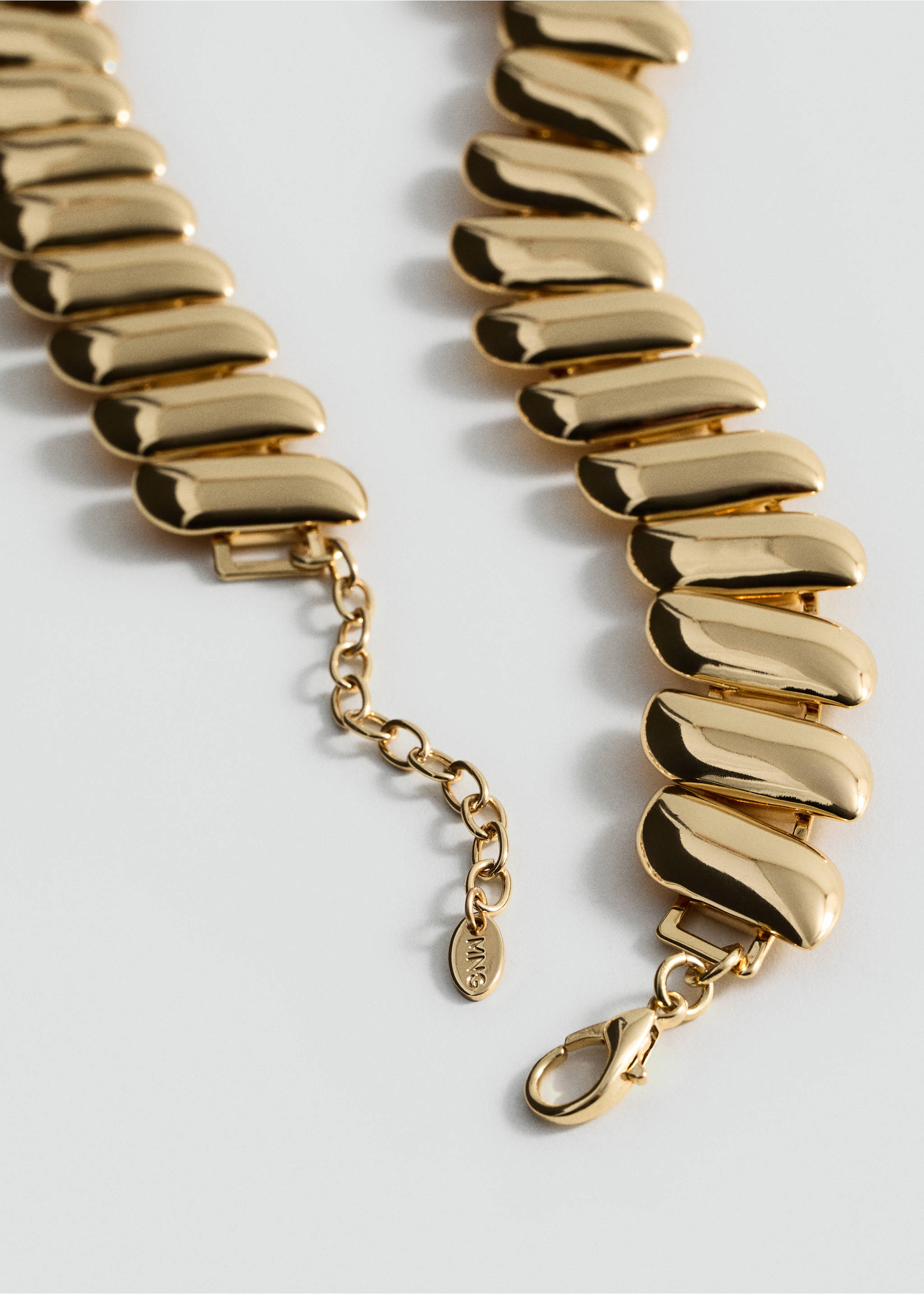 Maxi-link necklace - Medium plane, Gold. Ref: 27041278-00.