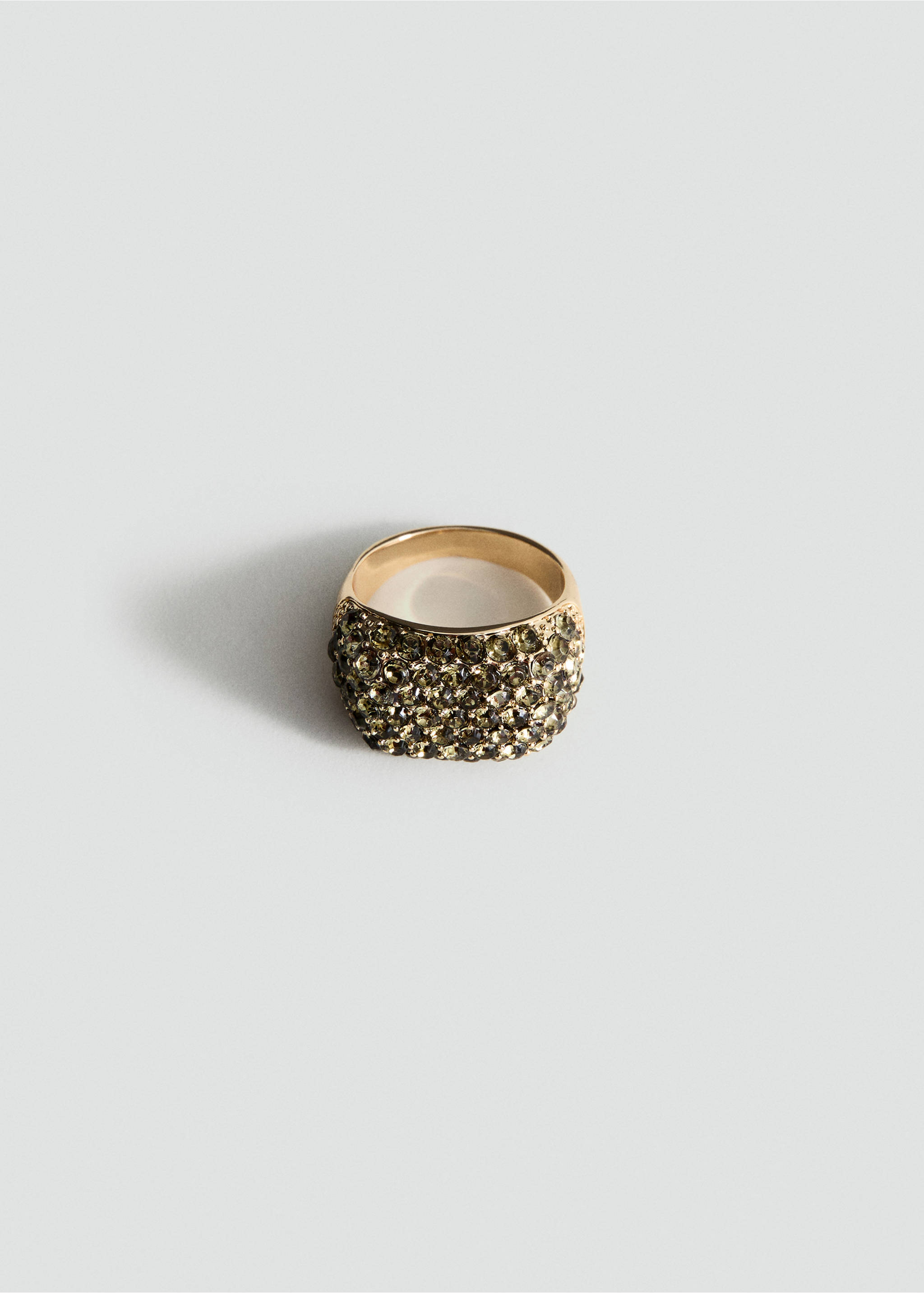 Crystal ring - Article without model, Gold. Ref: 27041280-00.