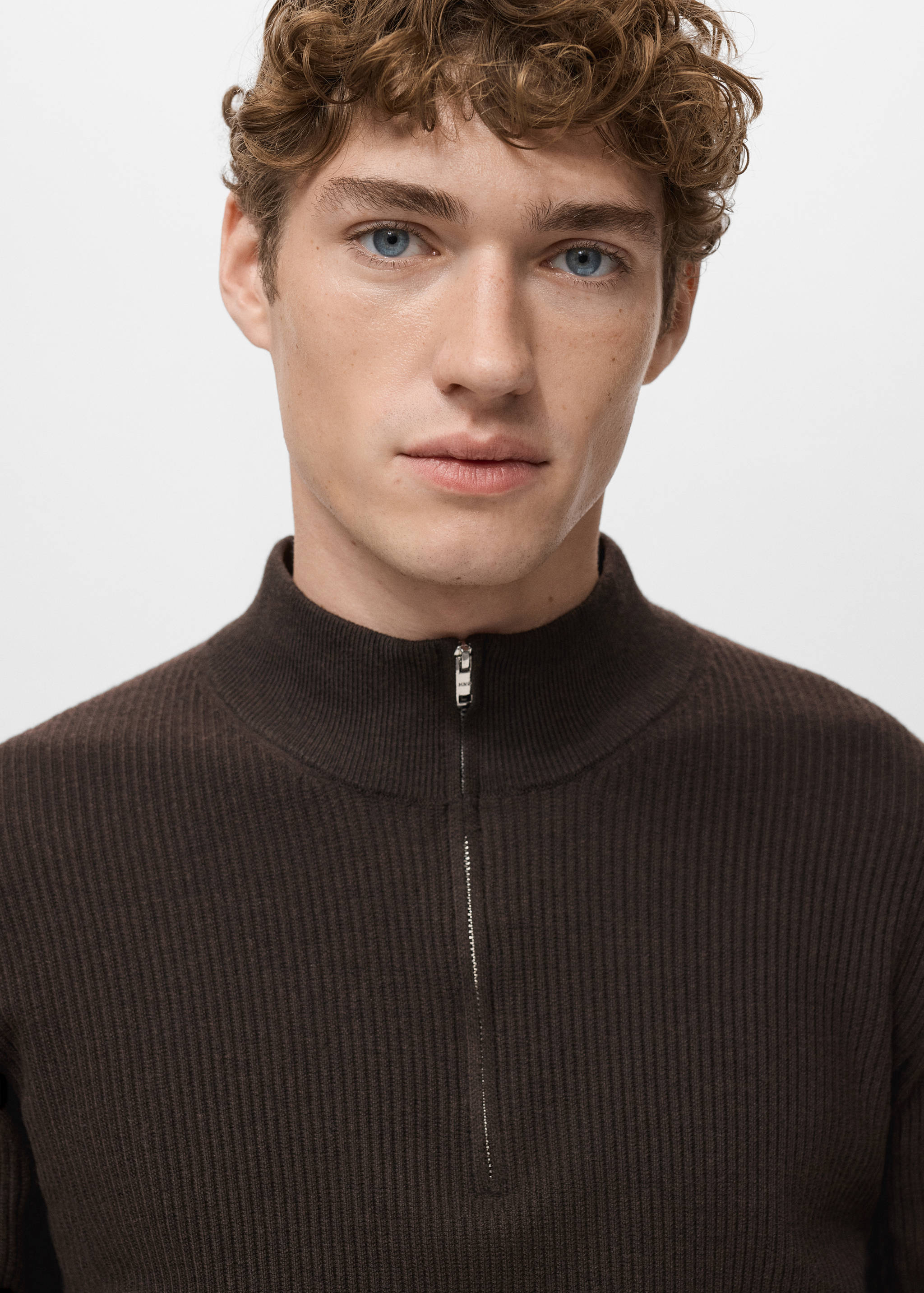 Jersei canalé coll cremallera - Detall de l'article 1