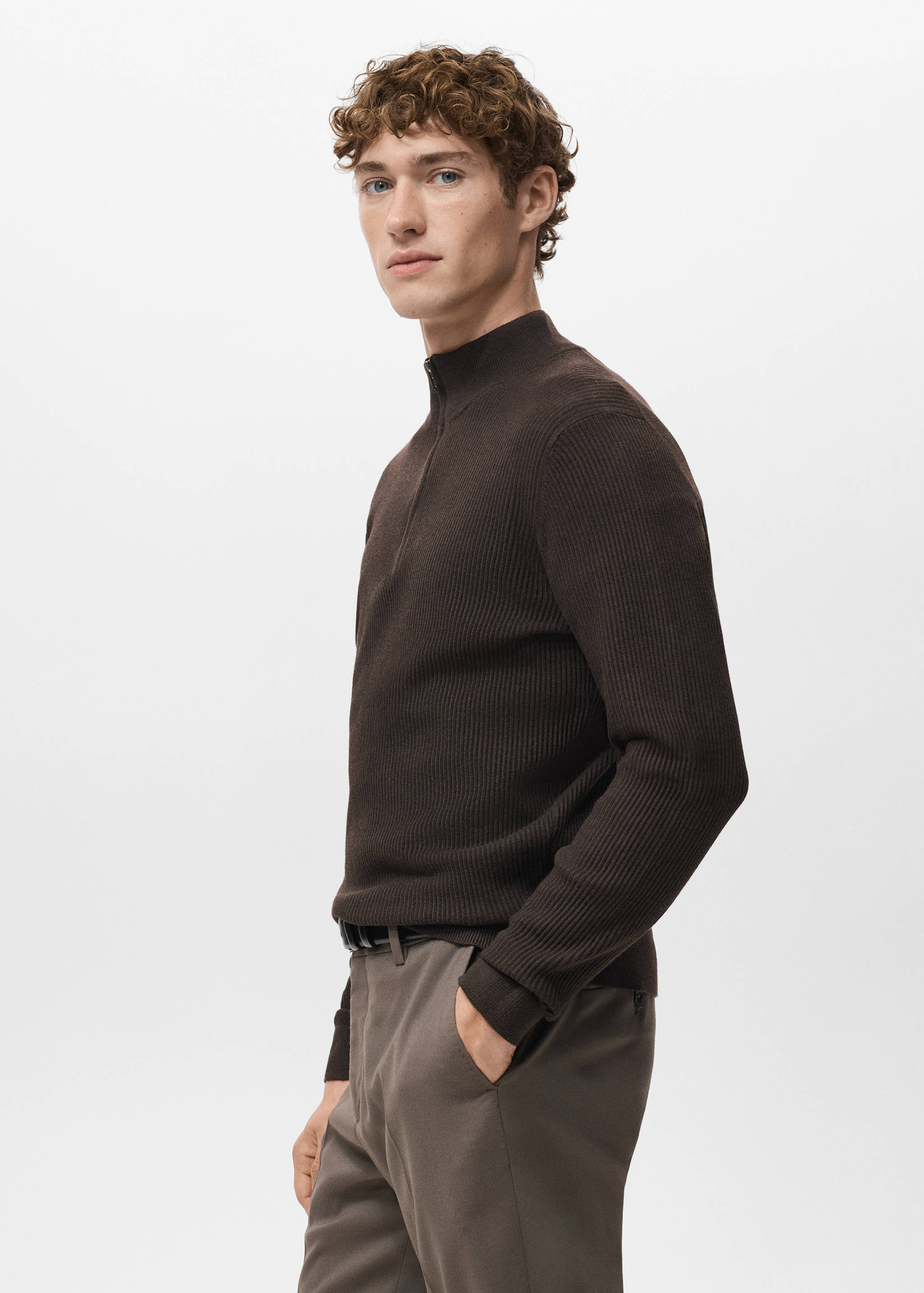 Jersei canalé coll cremallera - Detall de l'article 2