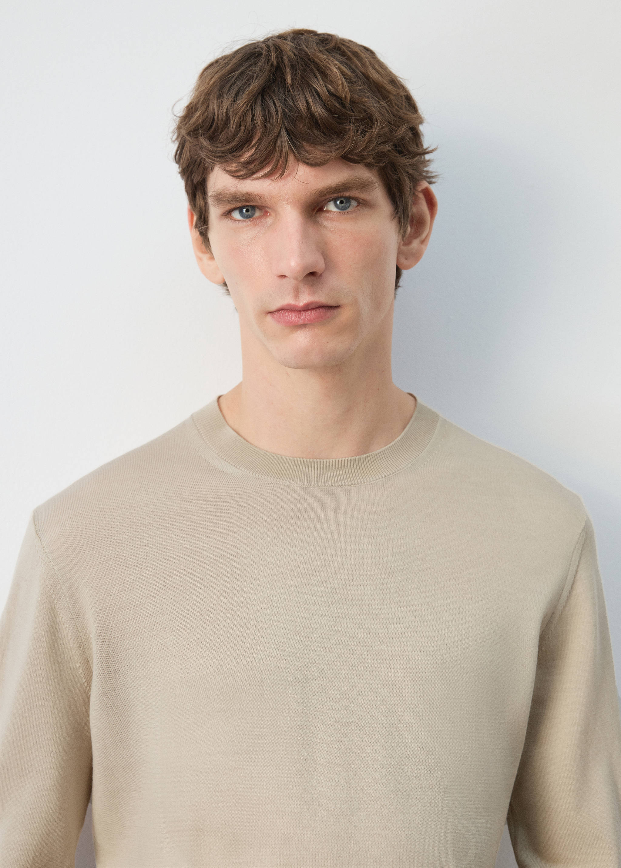 100% wool fine-knit sweater - Details of the article 1