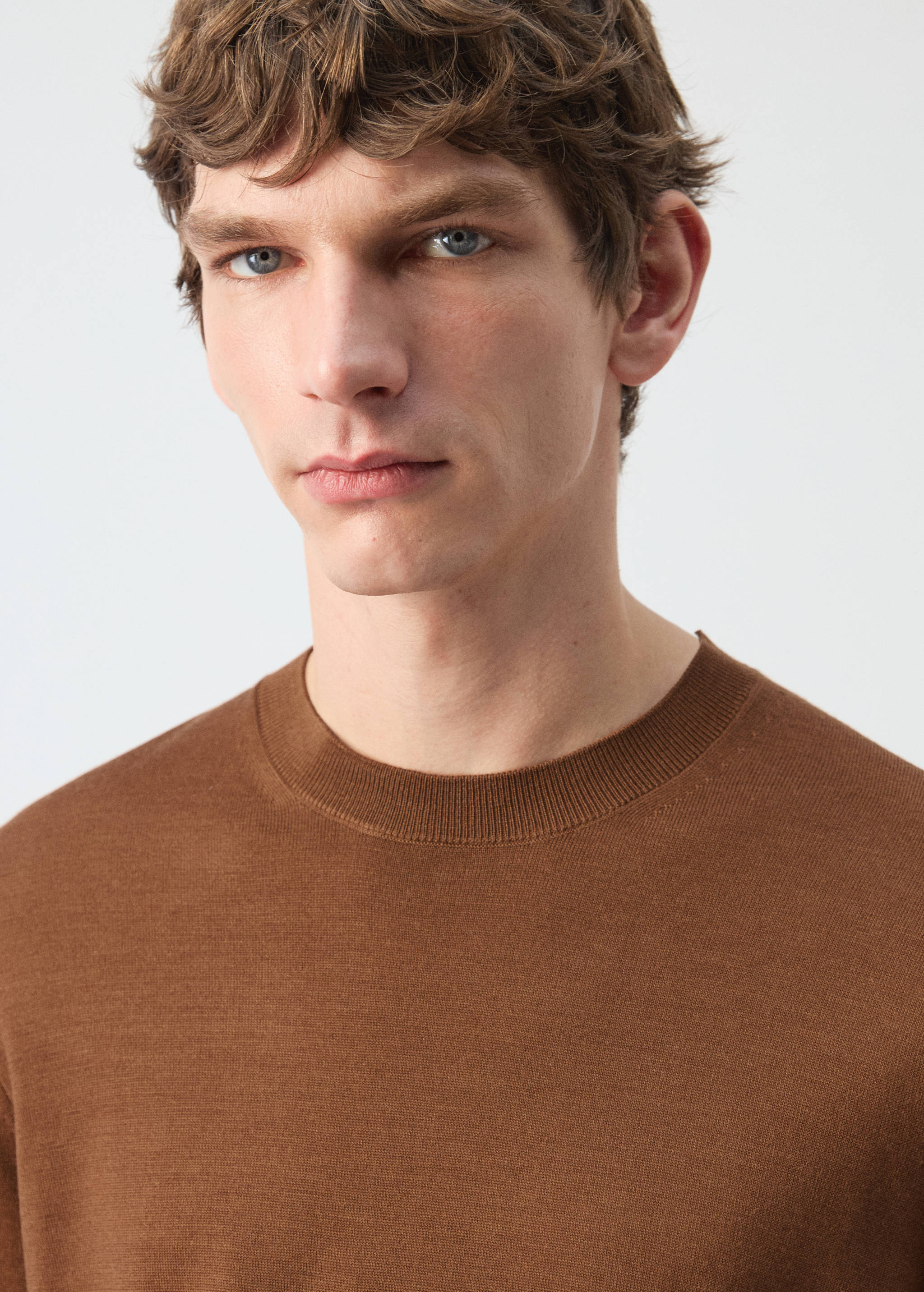 100% wool fine-knit sweater - Details of the article 1