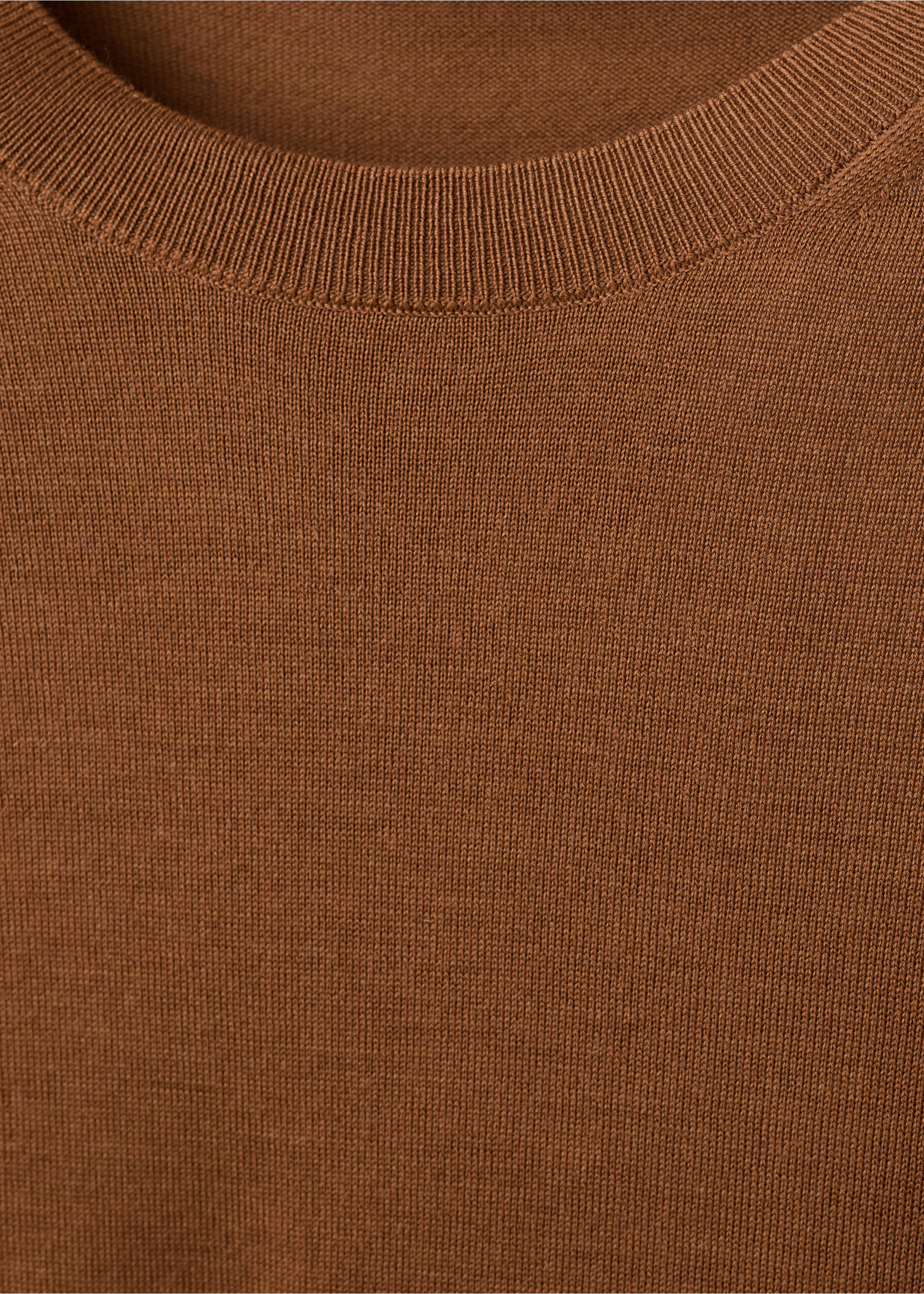 Jersey 100% lana punto fino - Detalle del artículo 8, Caramelo. Ref: 27041284-01.